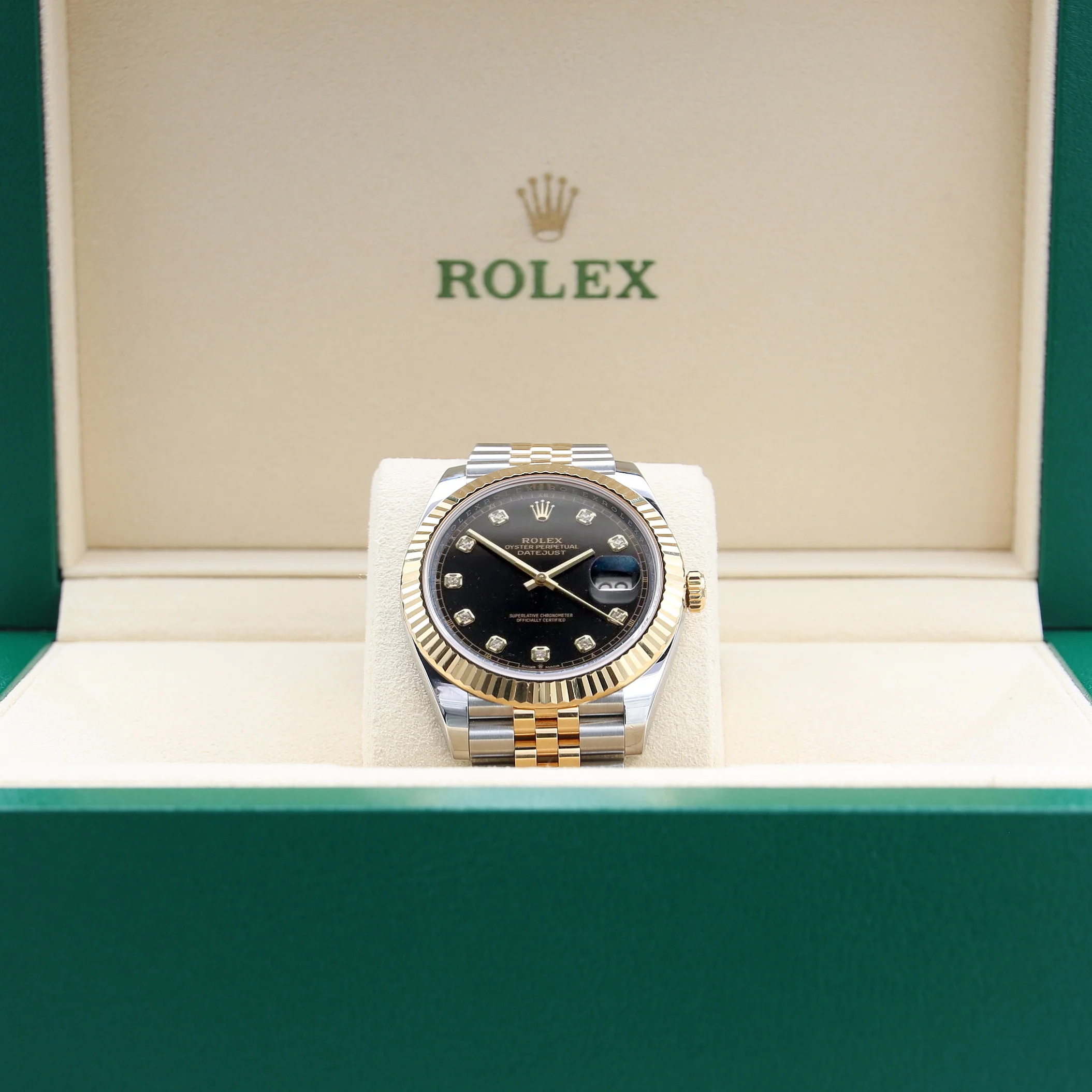 Rolex Datejust ref. 126333 Black Diamonds Dial Jubilee bracelet - Full Set - Image 3