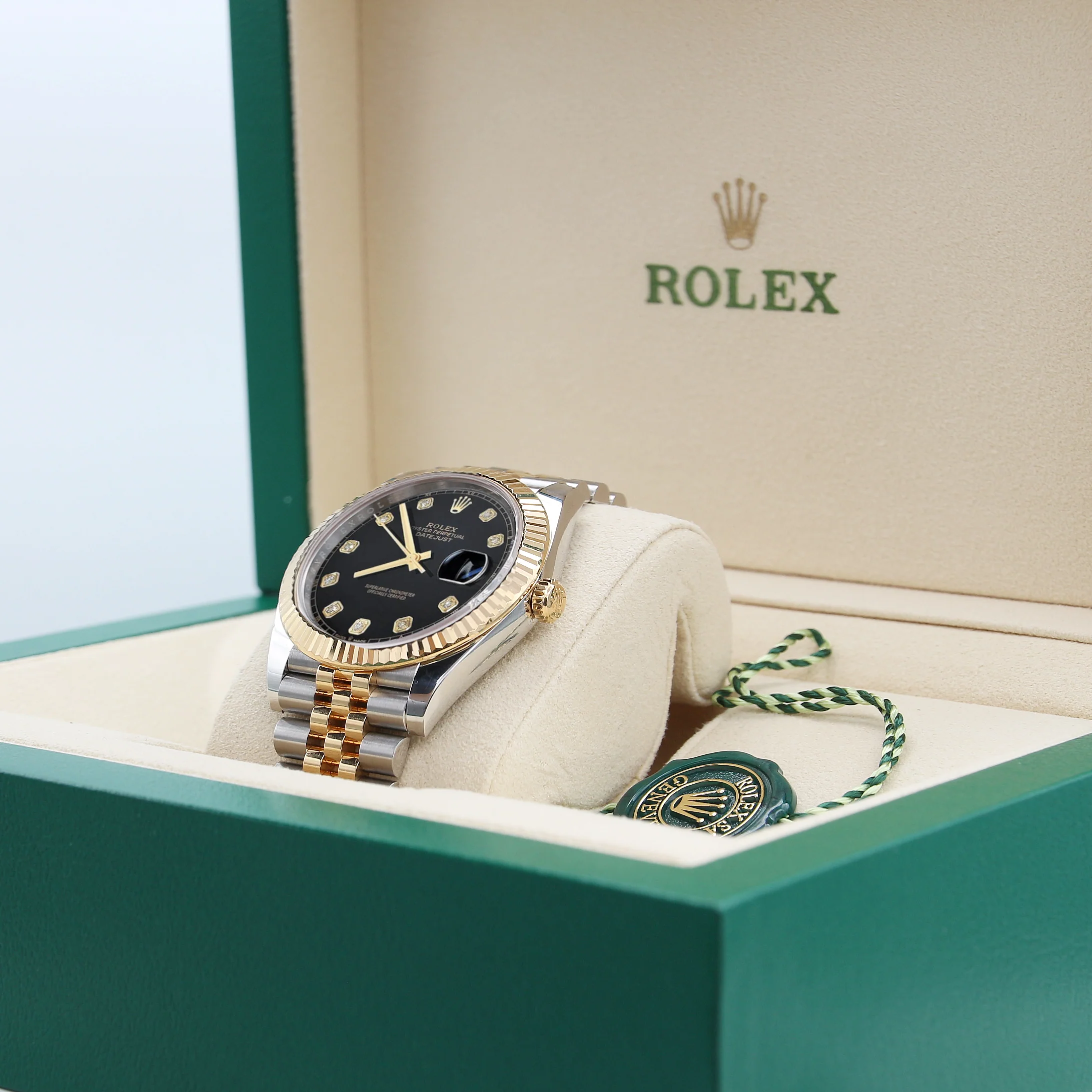 Rolex Datejust ref. 126333 Black Diamonds Dial Jubilee bracelet - Full Set - Image 4