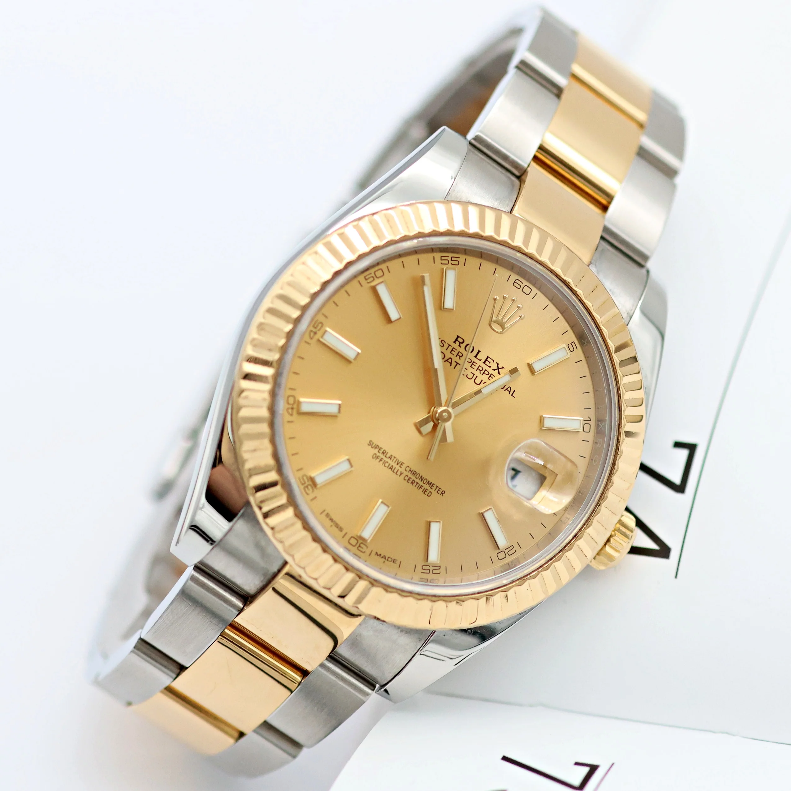 Rolex Datejust ref. 126333 Champagne Dial Oyster bracelet - Full Set - Image 10