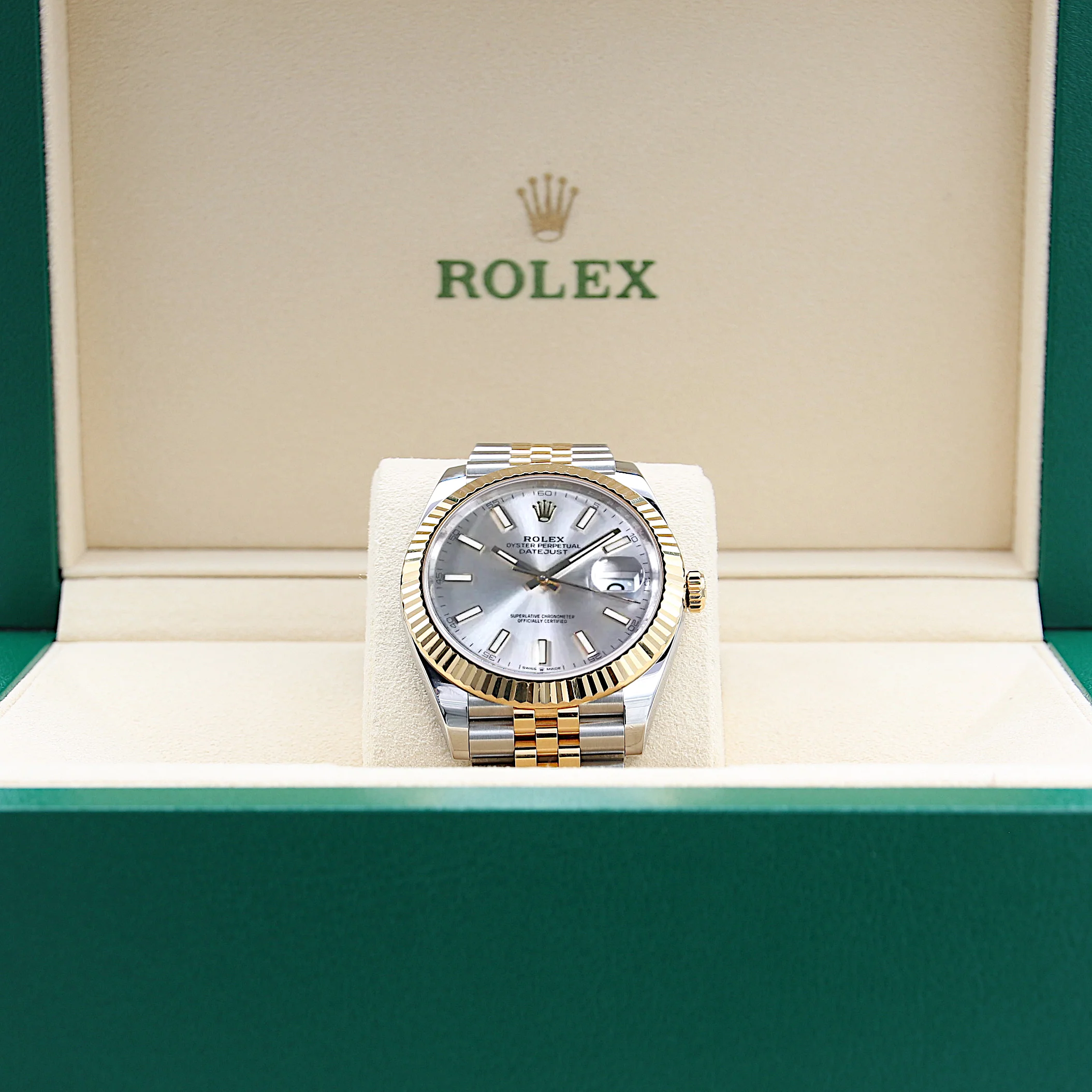 Rolex Datejust ref. 126333 Silver Dial Jubilee bracelet - Full Set - Image 2