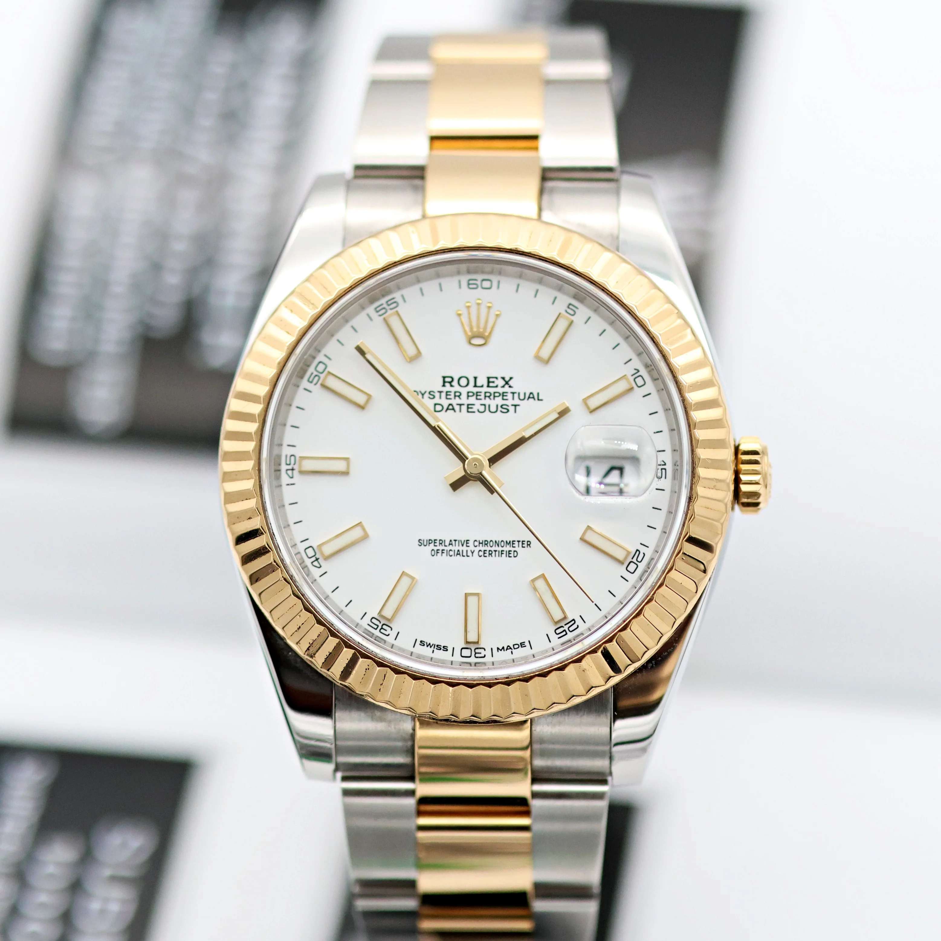 Rolex Datejust ref. 126333 White Dial Oyster bracelet - Full Set - Image 8