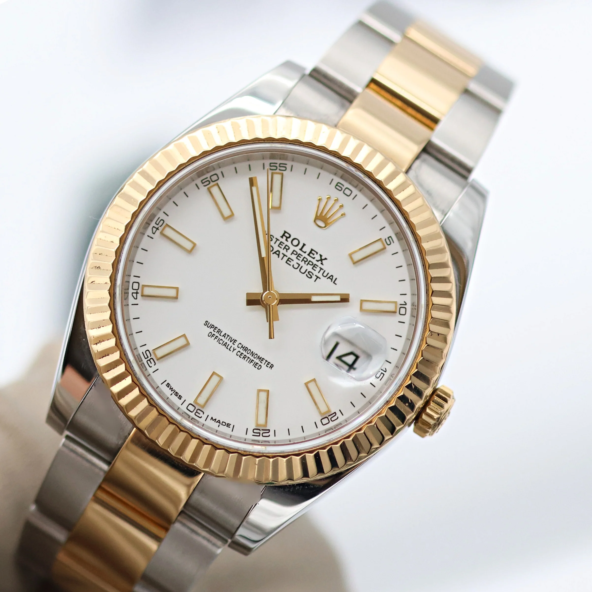 Rolex Datejust ref. 126333 White Dial Oyster bracelet - Full Set - Image 9