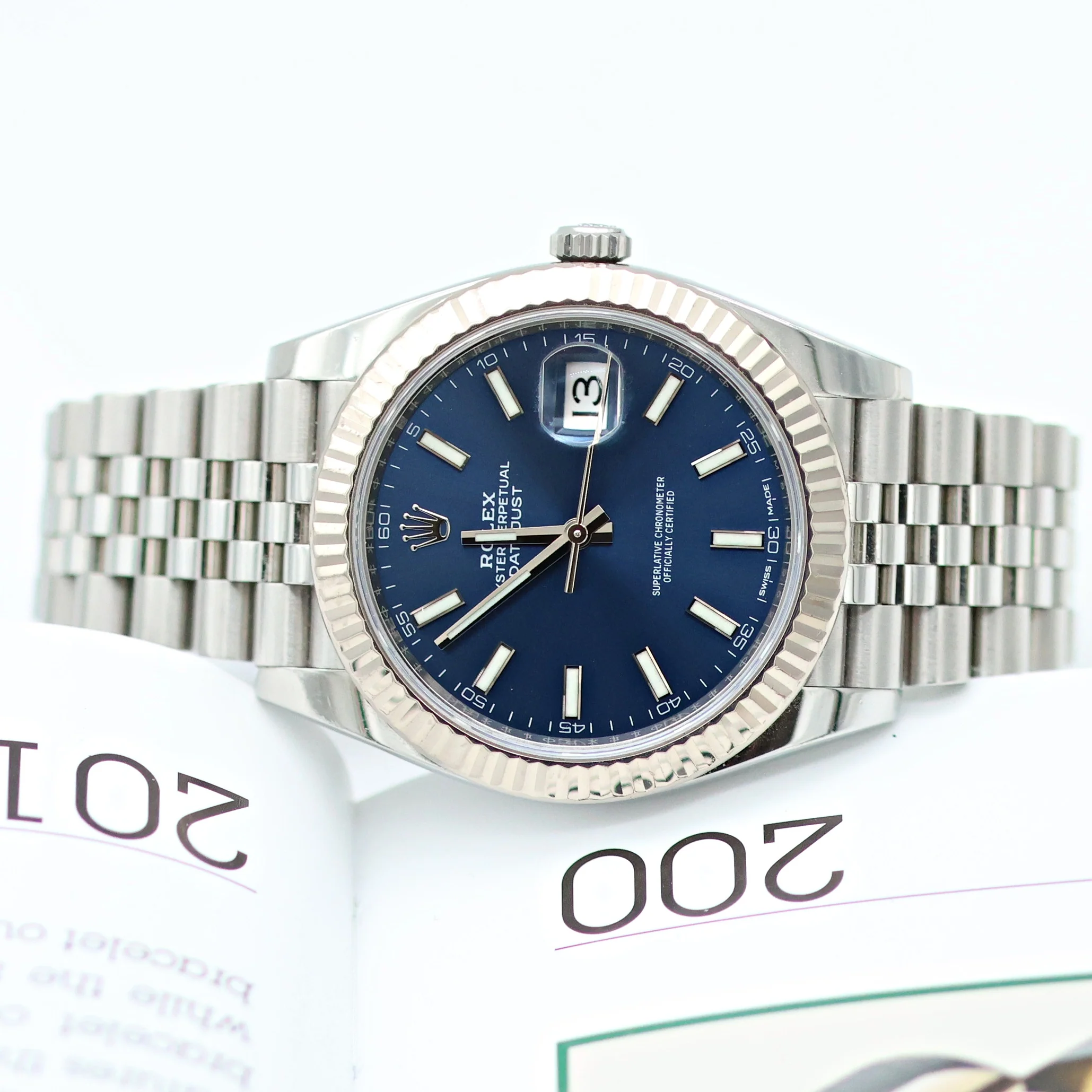 Rolex Datejust ref. 126334 Blue Dial Jubilee bracelet - Full Set - Image 5
