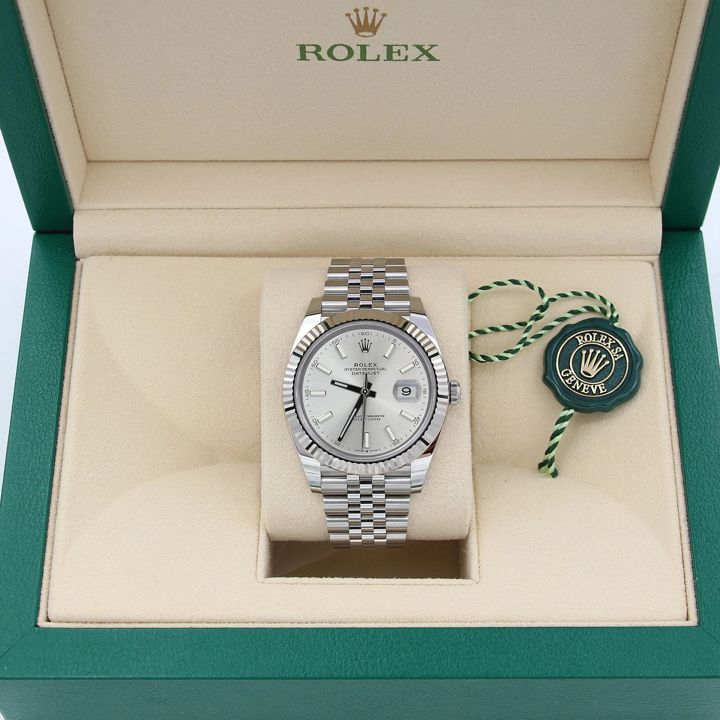 Rolex Datejust ref. 126334 Silver Dial Jubilee bracelet - Full Set