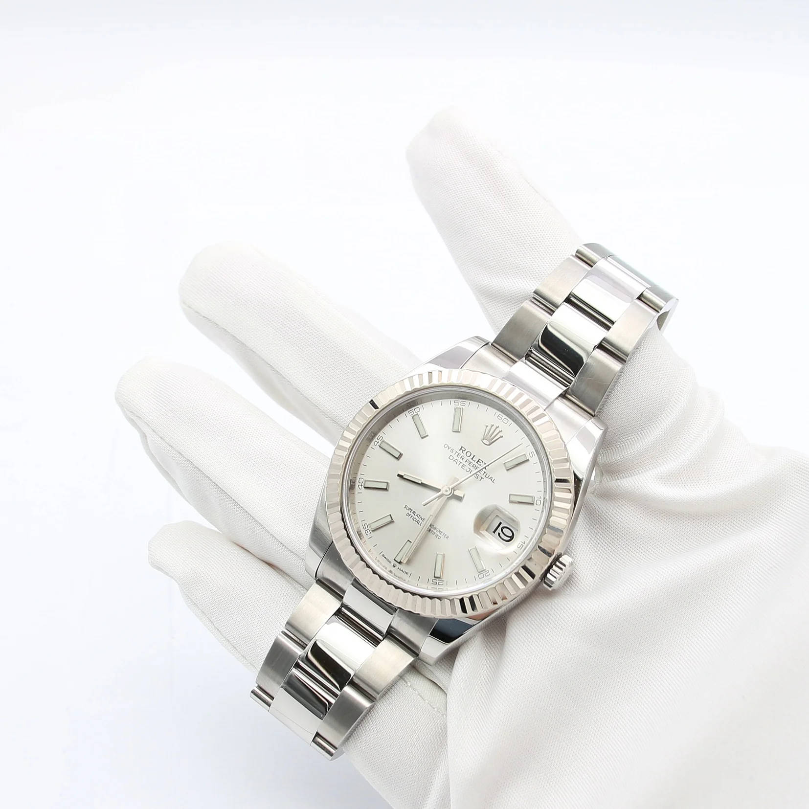 Rolex Datejust ref. 126334 Silver Dial Oyster bracelet - Full Set - Image 6
