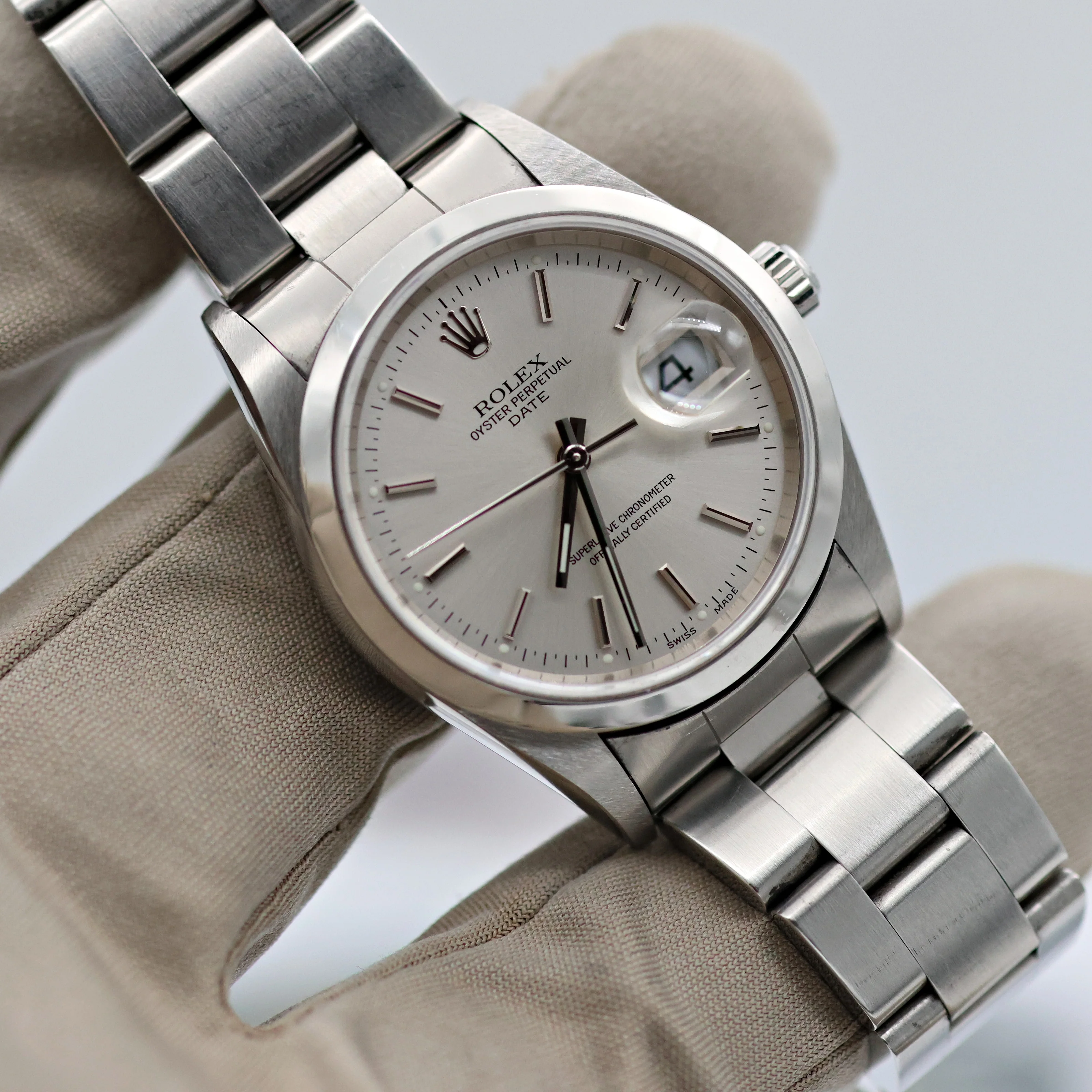 Rolex Date ref. 15200 - Silver Dial - Full set - Image 11