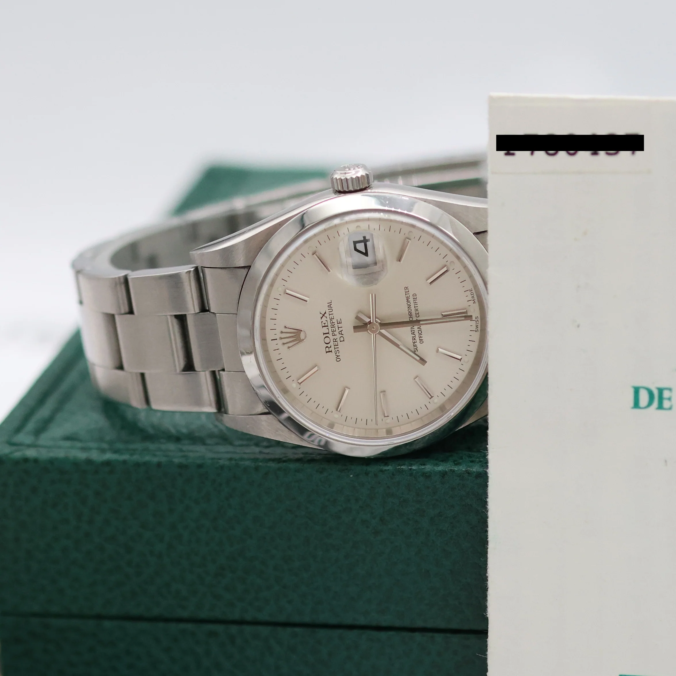 Rolex Date ref. 15200 - Silver Dial - Full set - Image 15