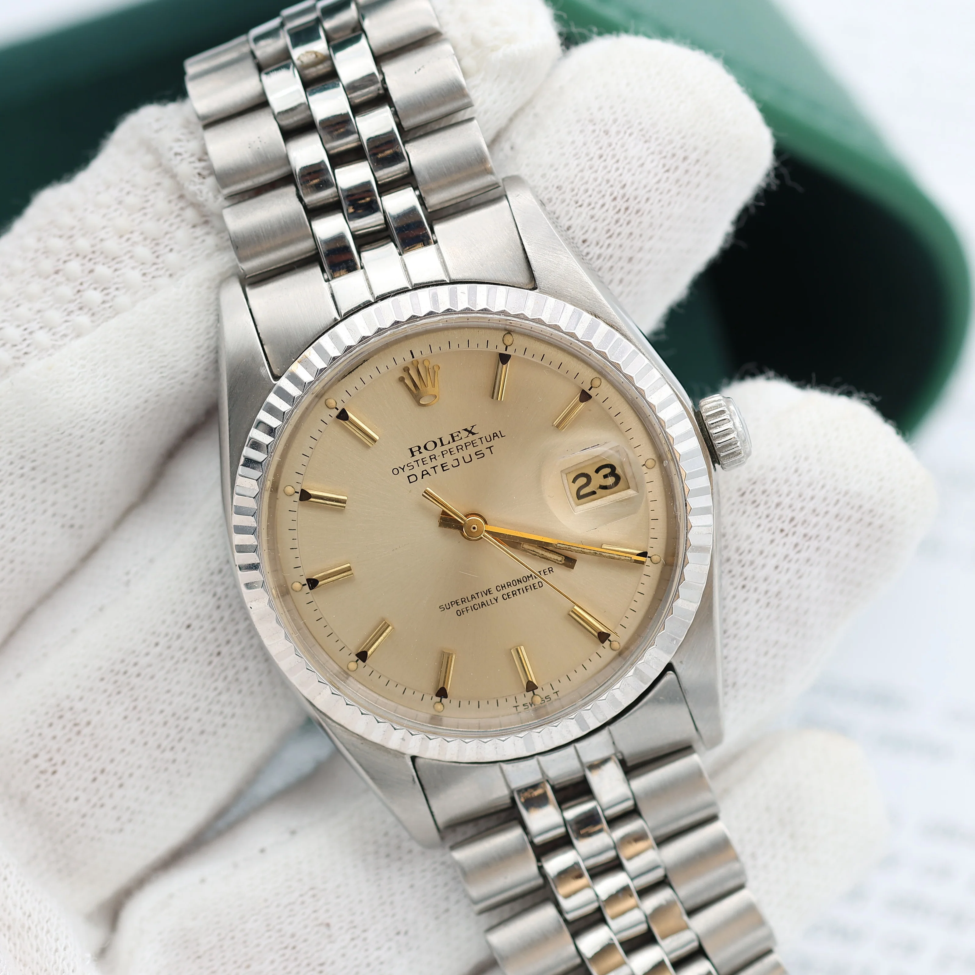 Rolex Datejust ref. 1601 - Champagne Dial Special Saudi - Jubilee Bracelet - Image 3