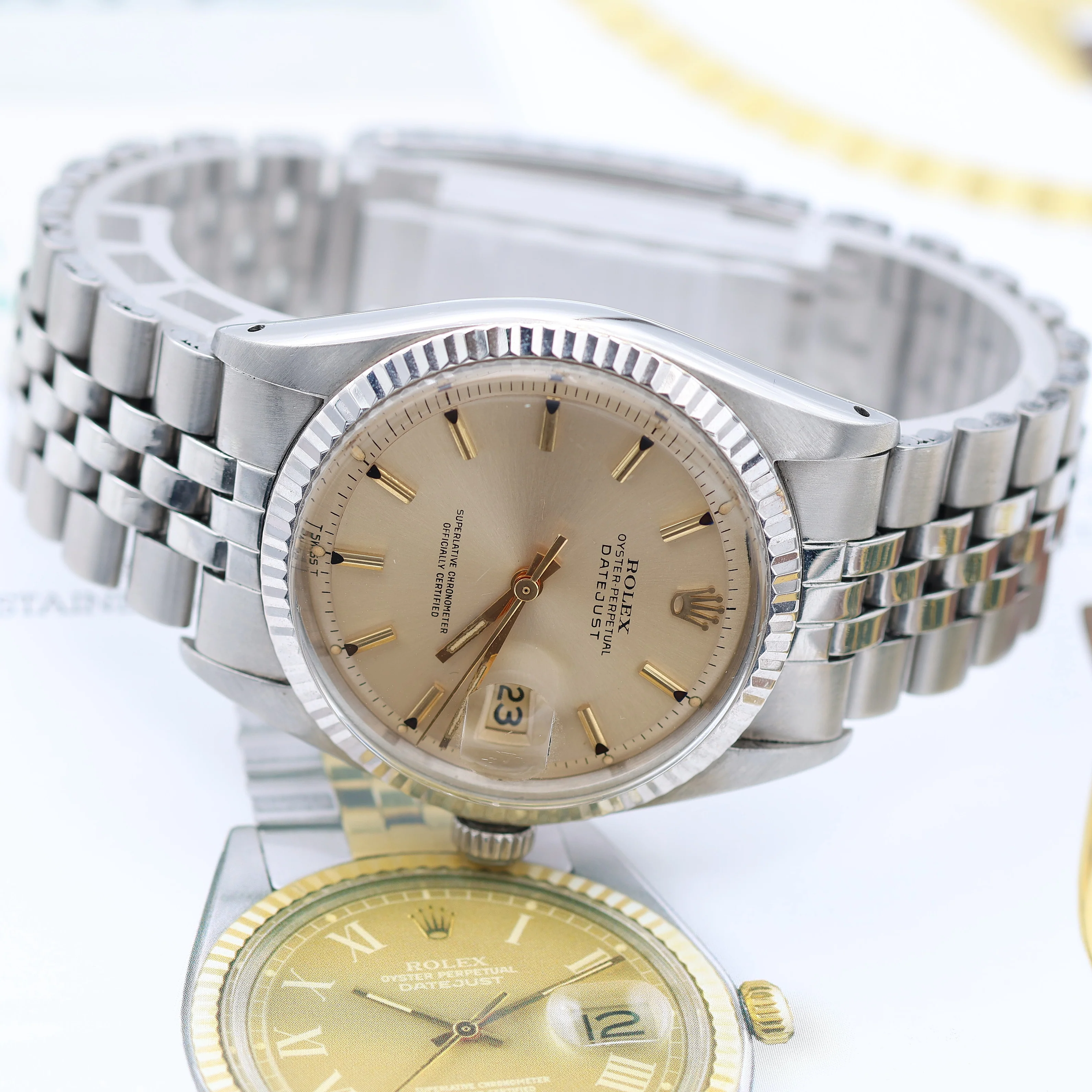 Rolex Datejust ref. 1601 - Champagne Dial Special Saudi - Jubilee Bracelet - Image 5