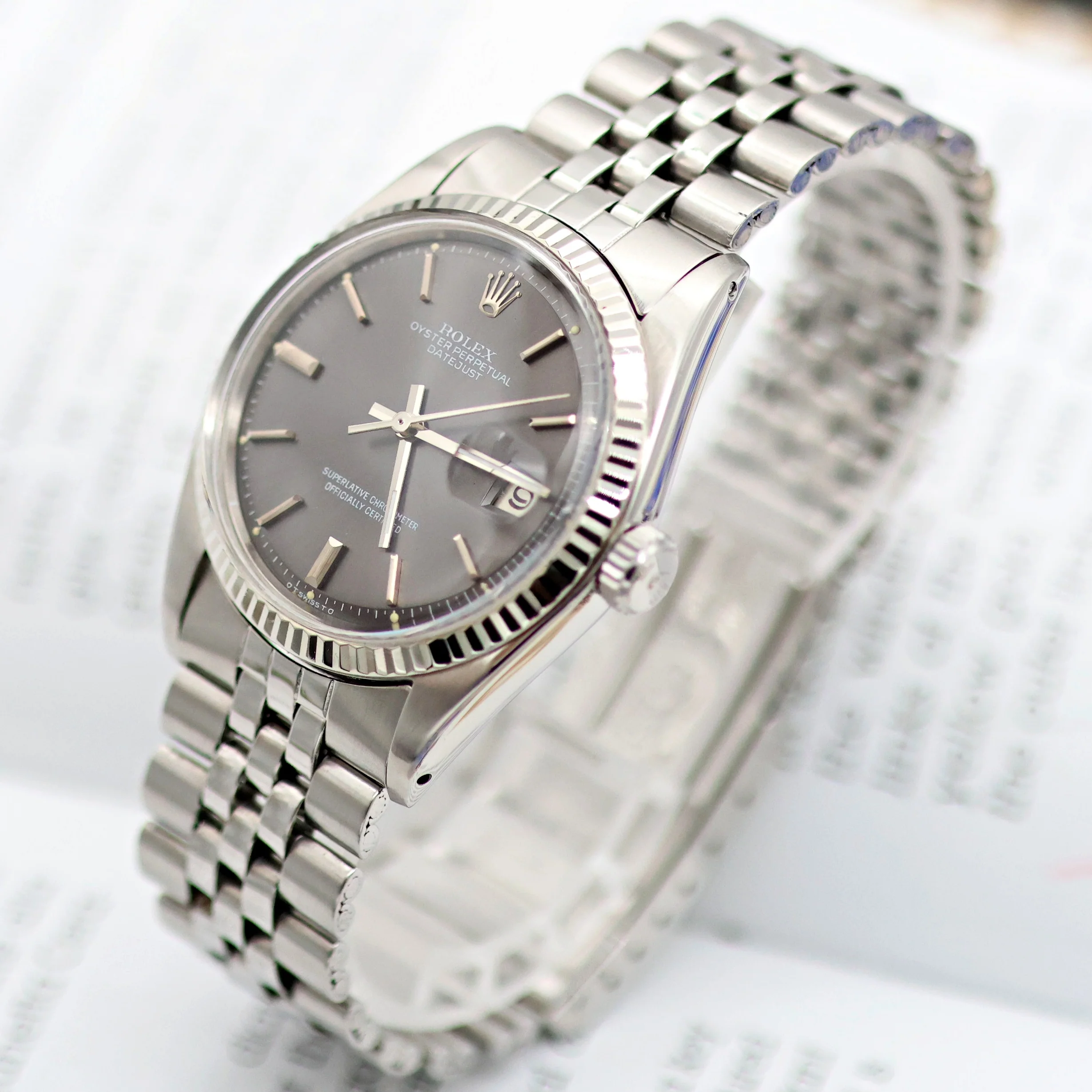 Rolex Datejust ref. 1601 - Grey Dial - Jubilee bracelet - Image 11