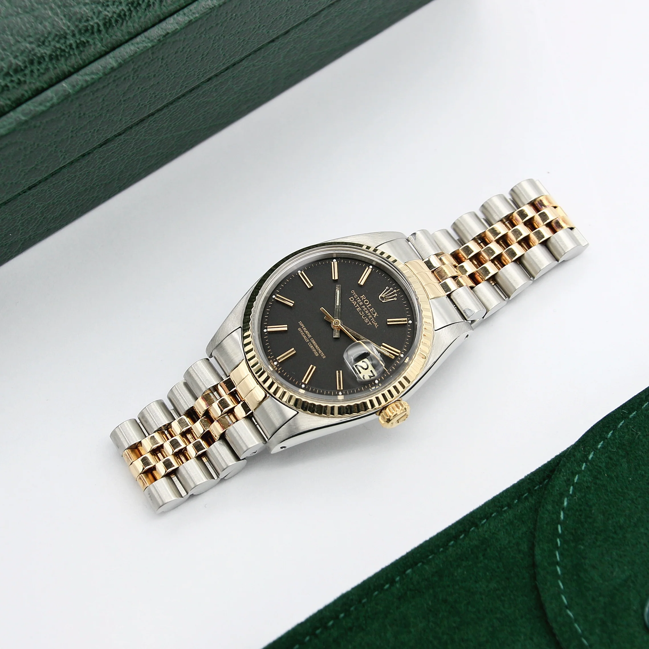 Rolex Datejust ref. 1601 Steel/Gold Bezel - Black Dial - Jubilee bracelet - Image 3