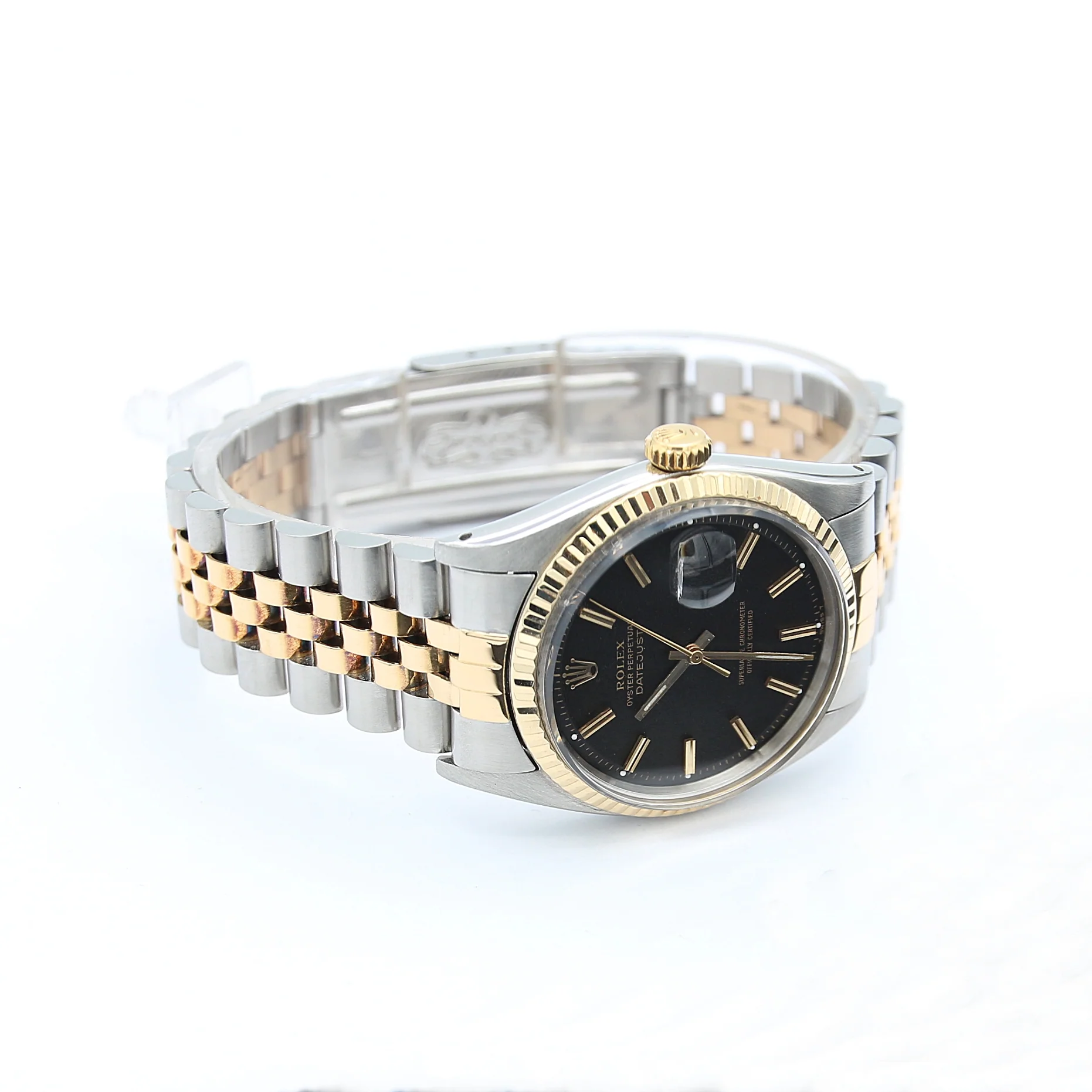 Rolex Datejust ref. 1601 Steel/Gold Bezel - Black Dial - Jubilee bracelet - Image 5