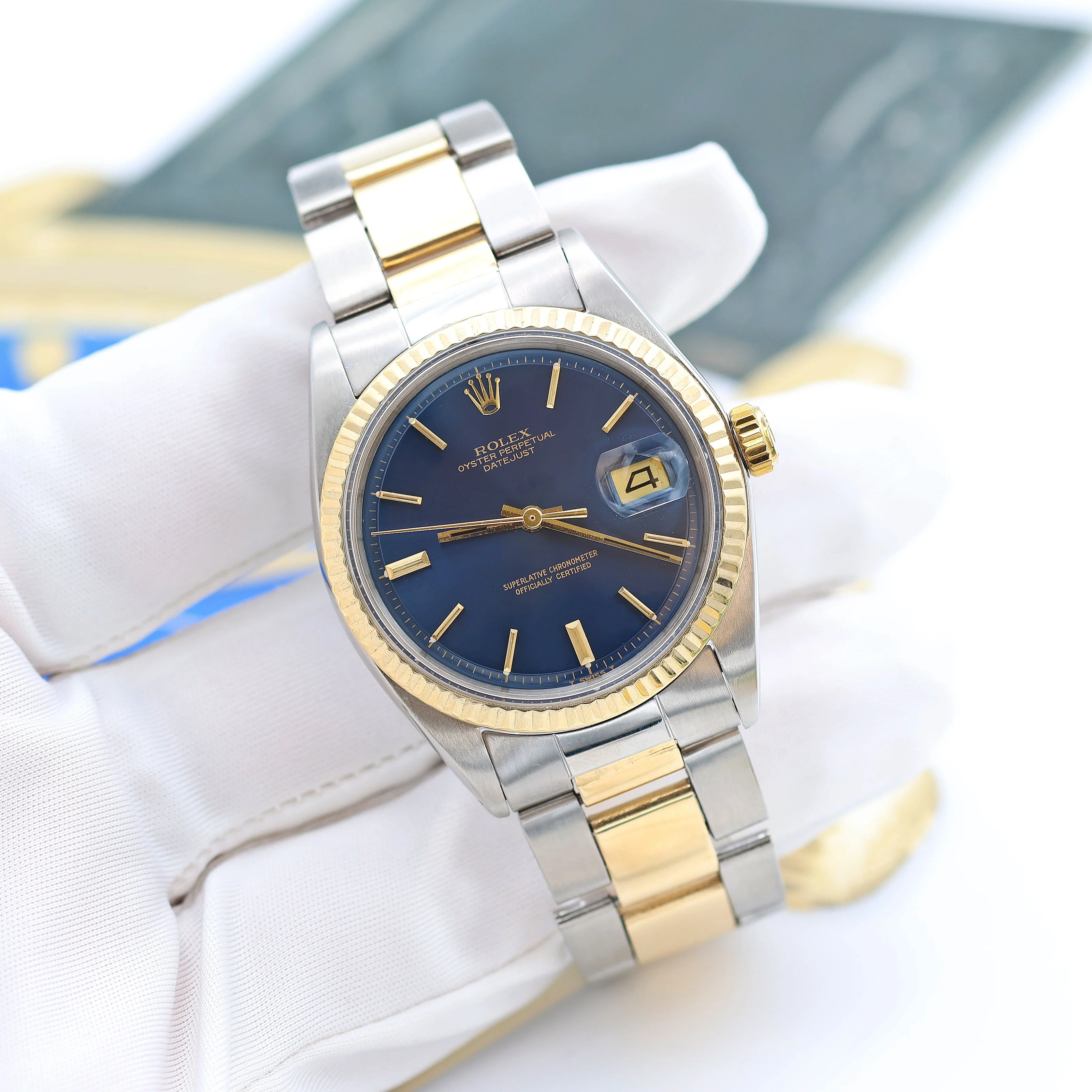 Rolex Datejust ref. 1601 Steel/Gold Bezel - Blue Dial - Oyster bracelet - Image 5