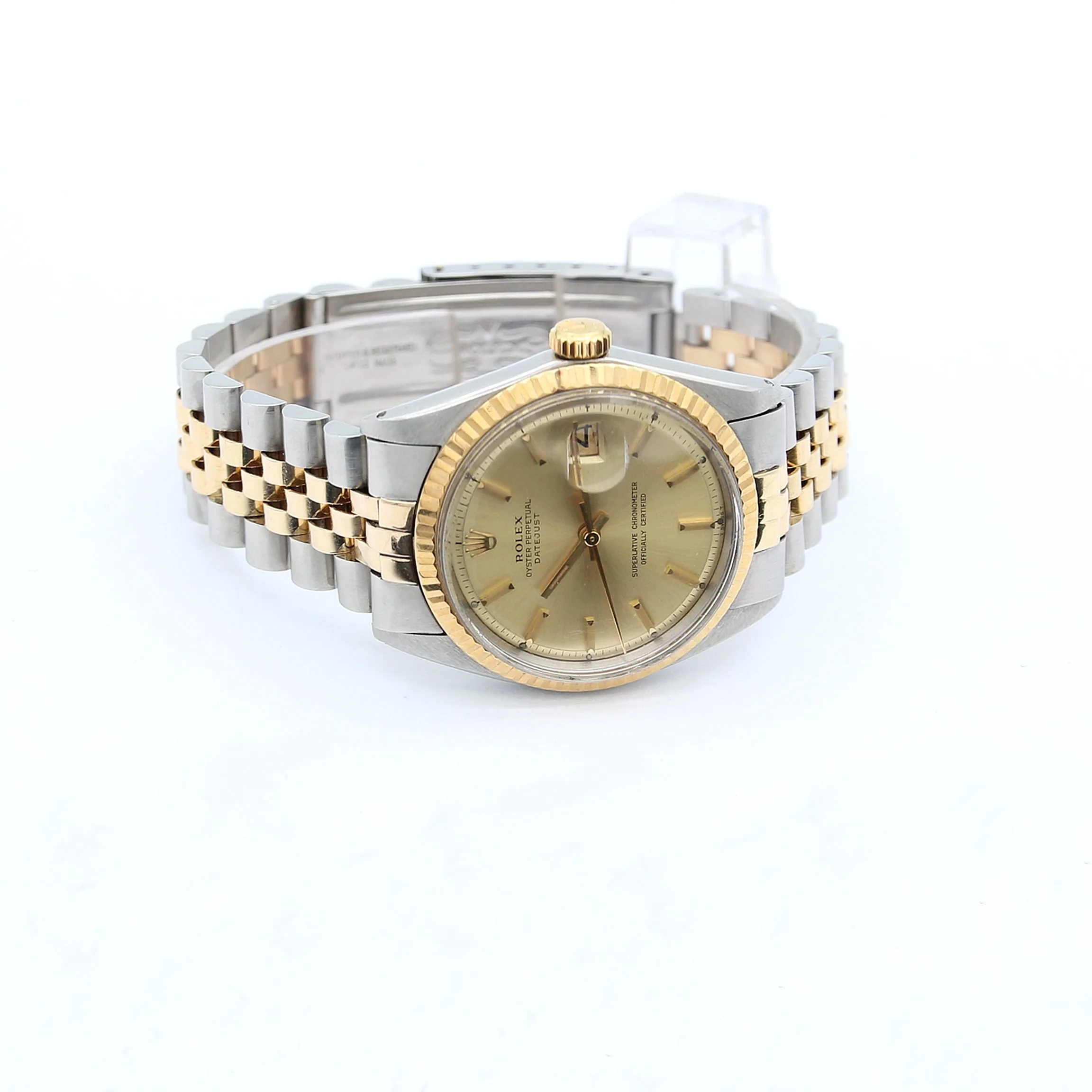 Rolex Datejust ref. 1601 - Steel/Yellow Gold - Champagne Dial - Image 4