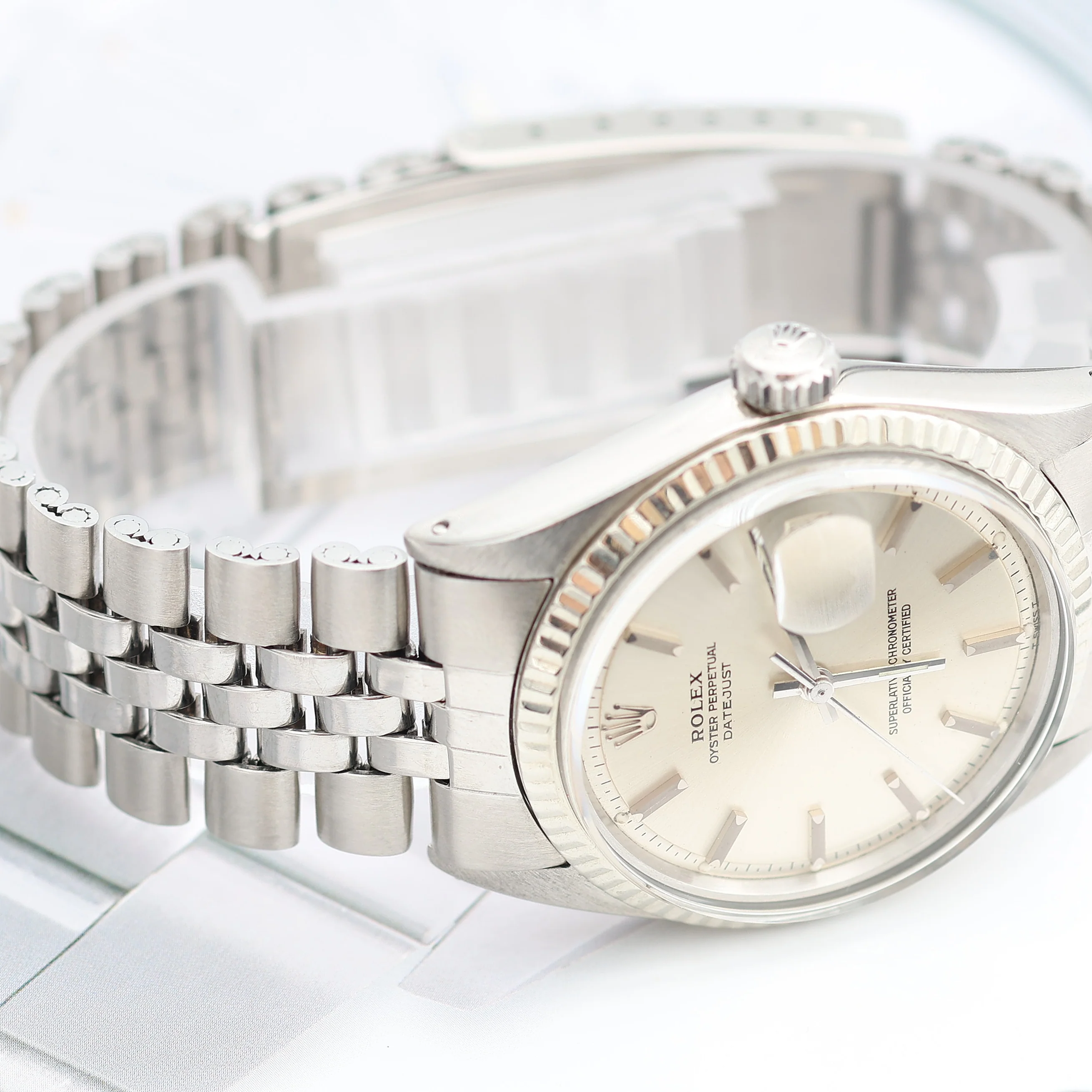 Rolex Datejust ref. 1601 - White Gold Bezel - Silver dial (VI) - Image 5