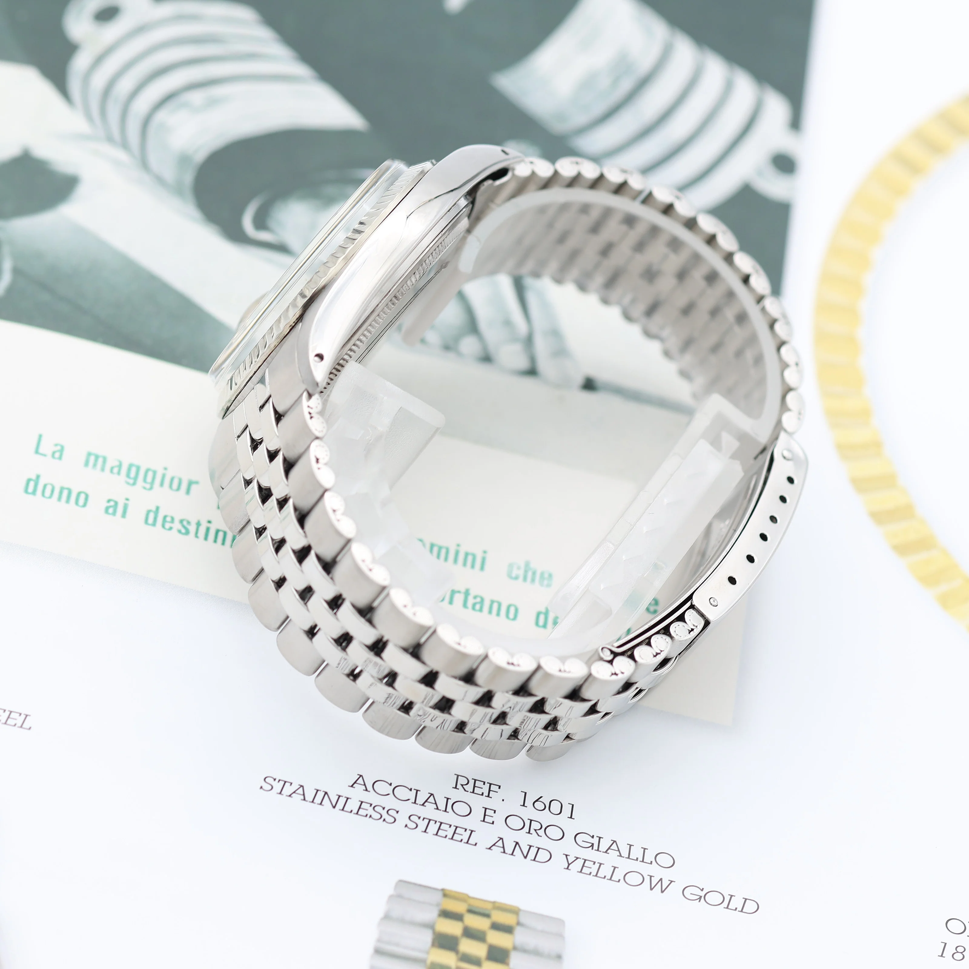 Rolex Datejust ref. 1601 - White Gold Bezel - Silver dial (V) - Image 10