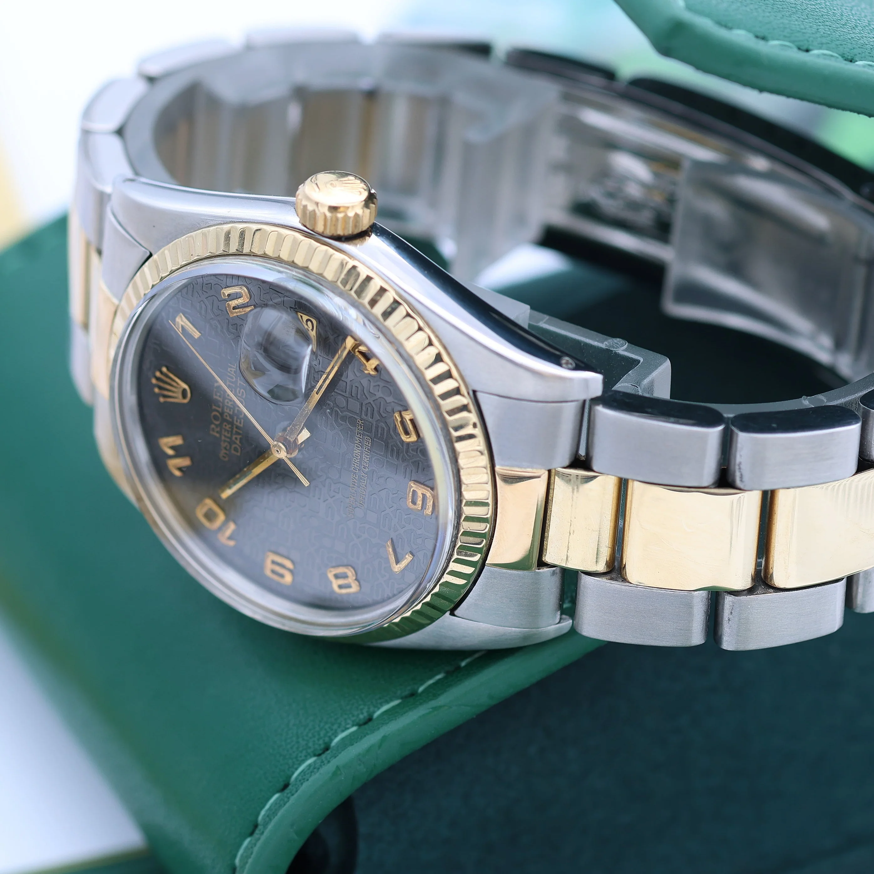 Rolex Datejust ref. 16013 -Steel/Gold - Millennary Brown Dial - Image 4