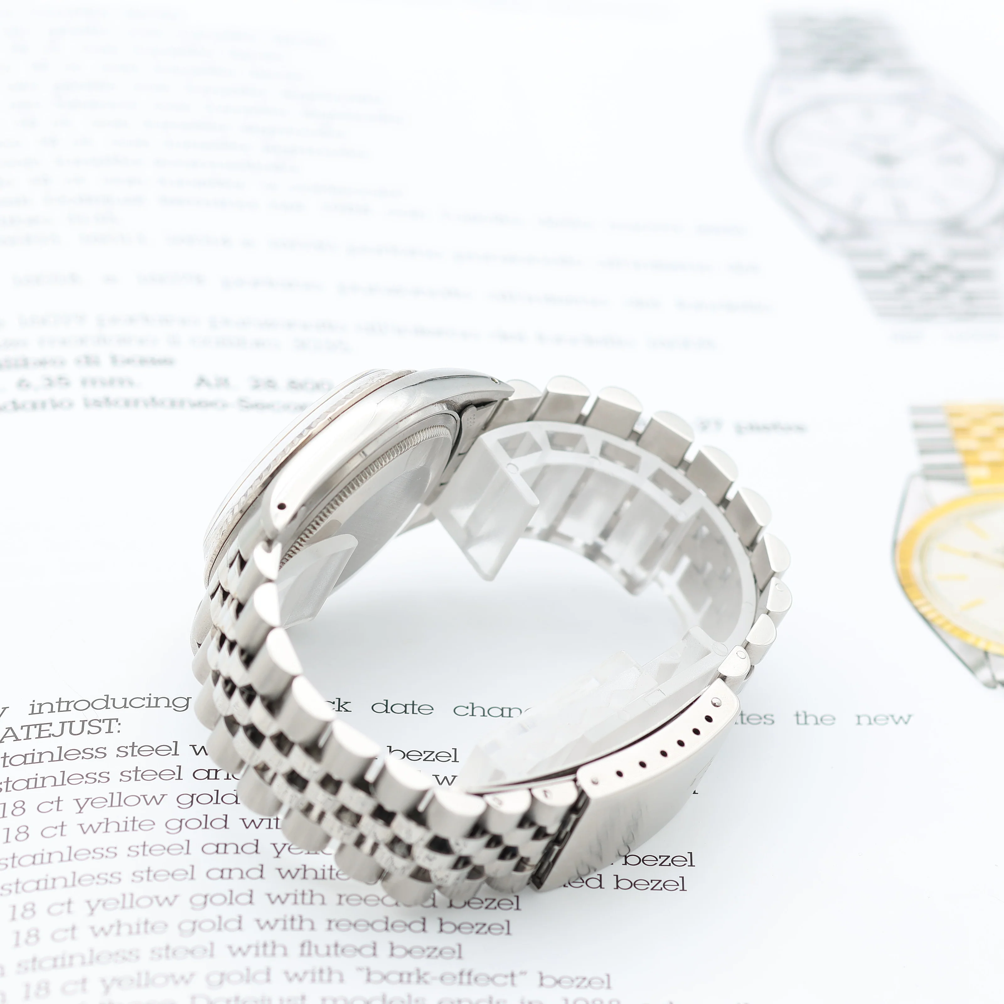 Rolex Datejust ref. 16014 - Silver Linen dial - Jubilee bracelet - Image 10
