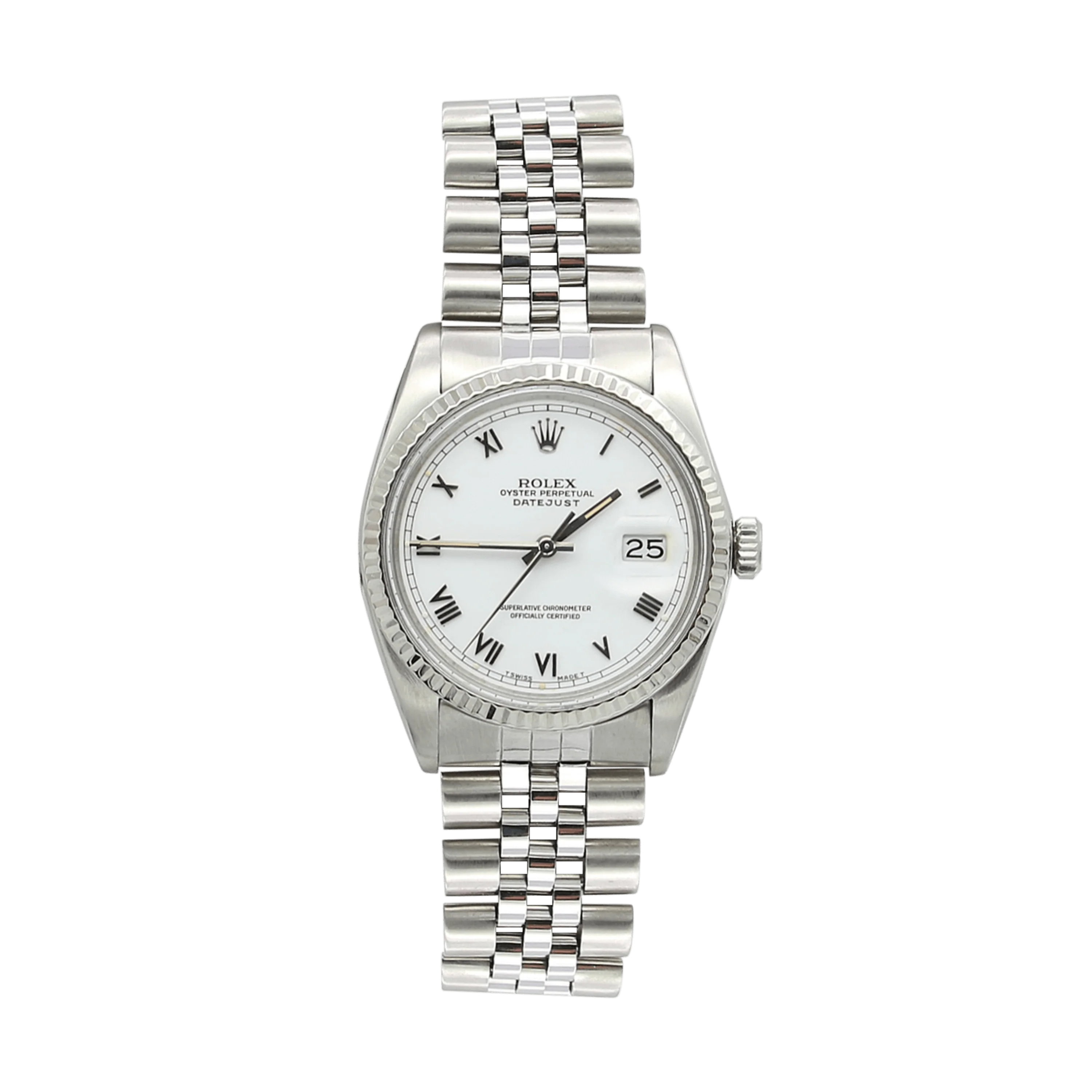 Rolex Datejust ref. 16014 - White Small Roman dial - Image 3