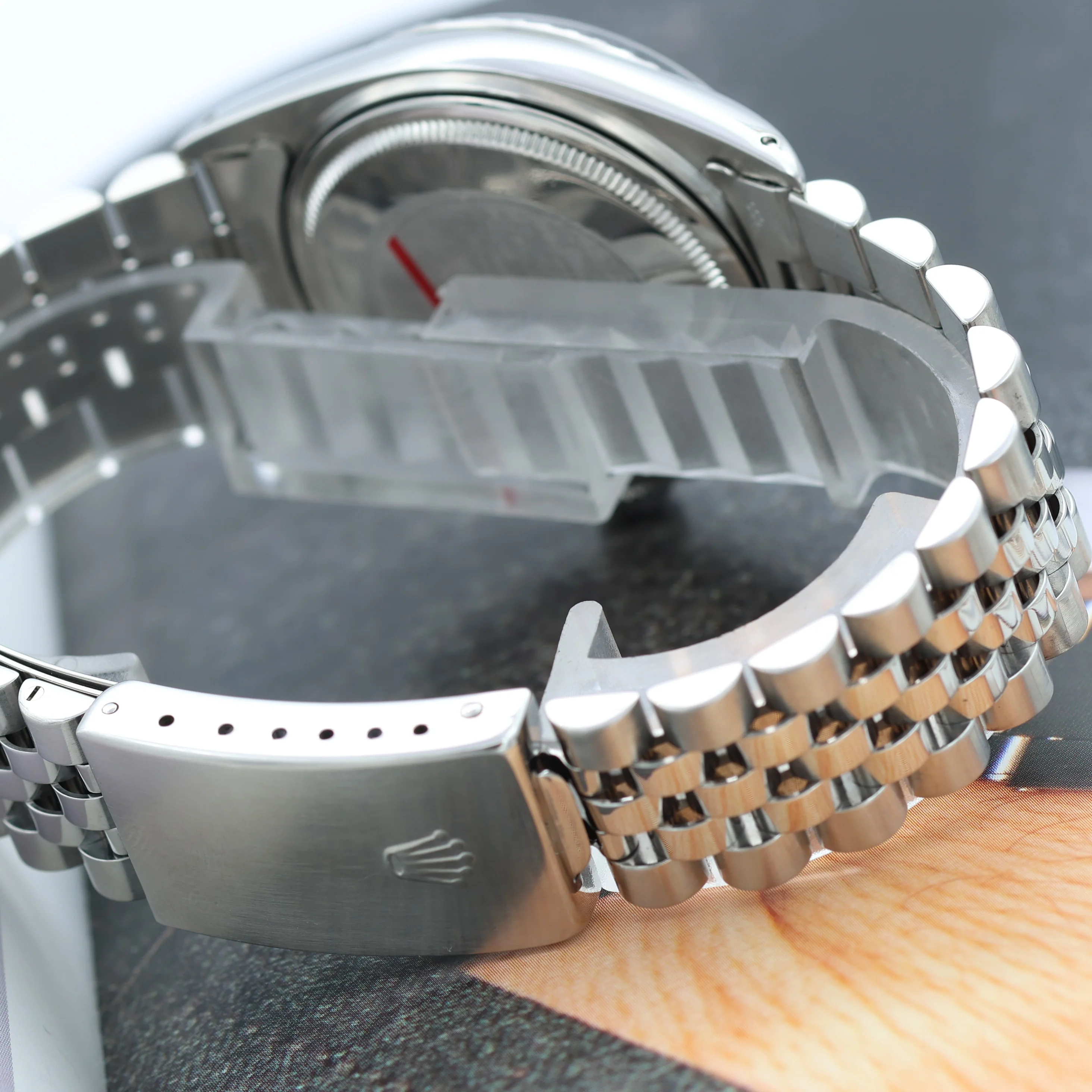 Rolex Datejust ref. 1603 - Silver Dial (V4) - Jubilee Bracelet - Full Set - Image 9