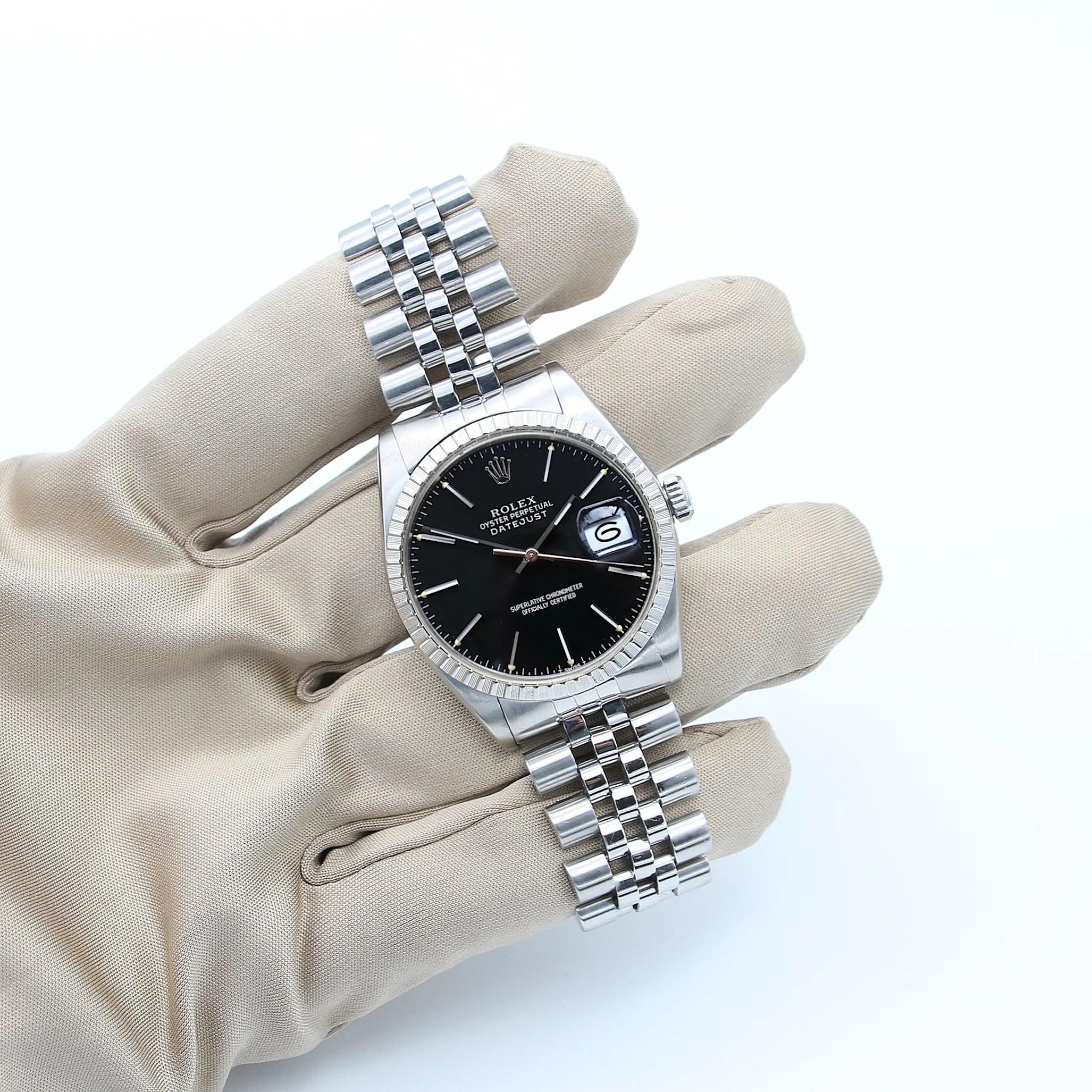 Rolex Datejust ref. 16030 - Jubilee Bracelet - Black Dial - Image 2