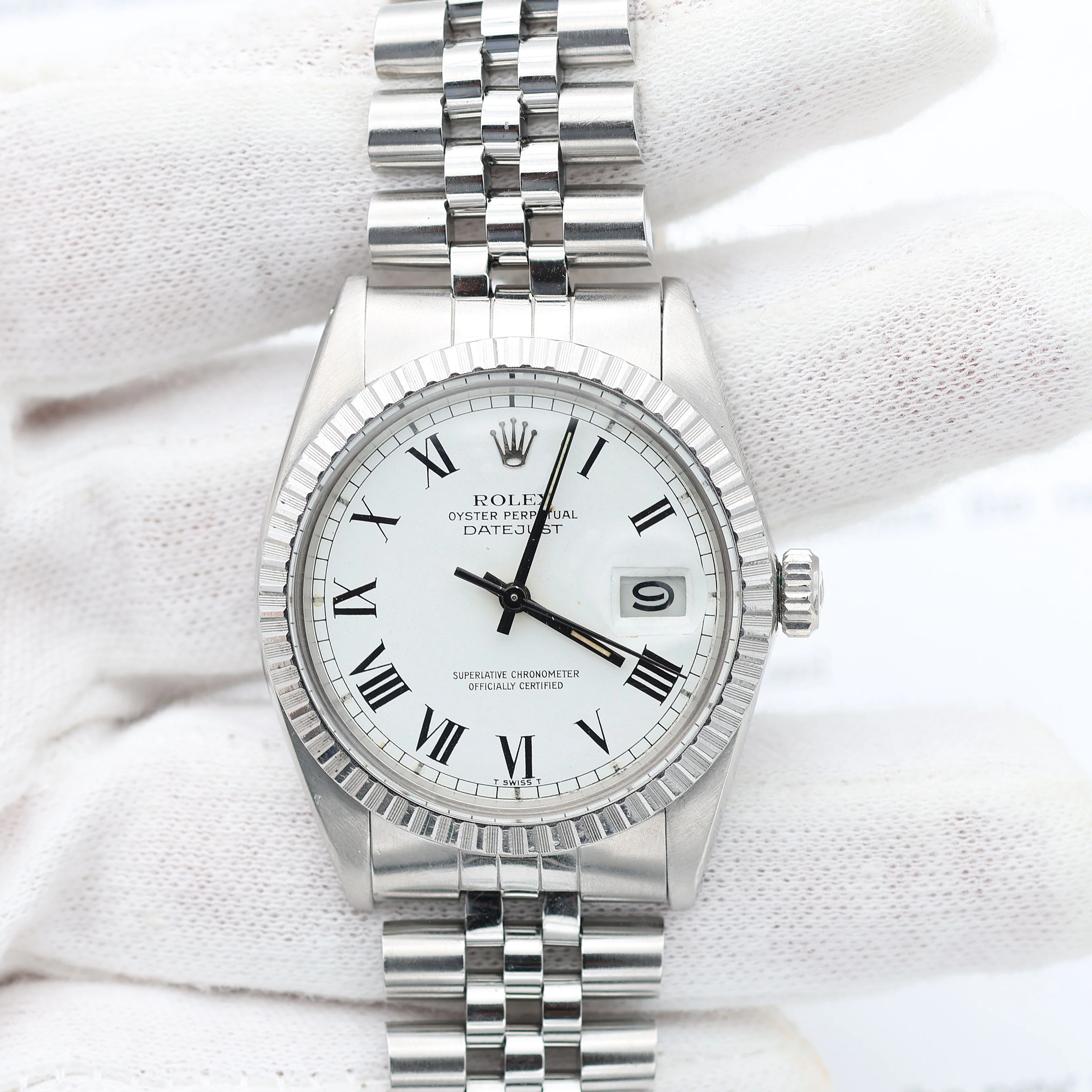 Rolex Datejust ref. 16030 - Jubilee Bracelet - White Buckley Dial - Image 4