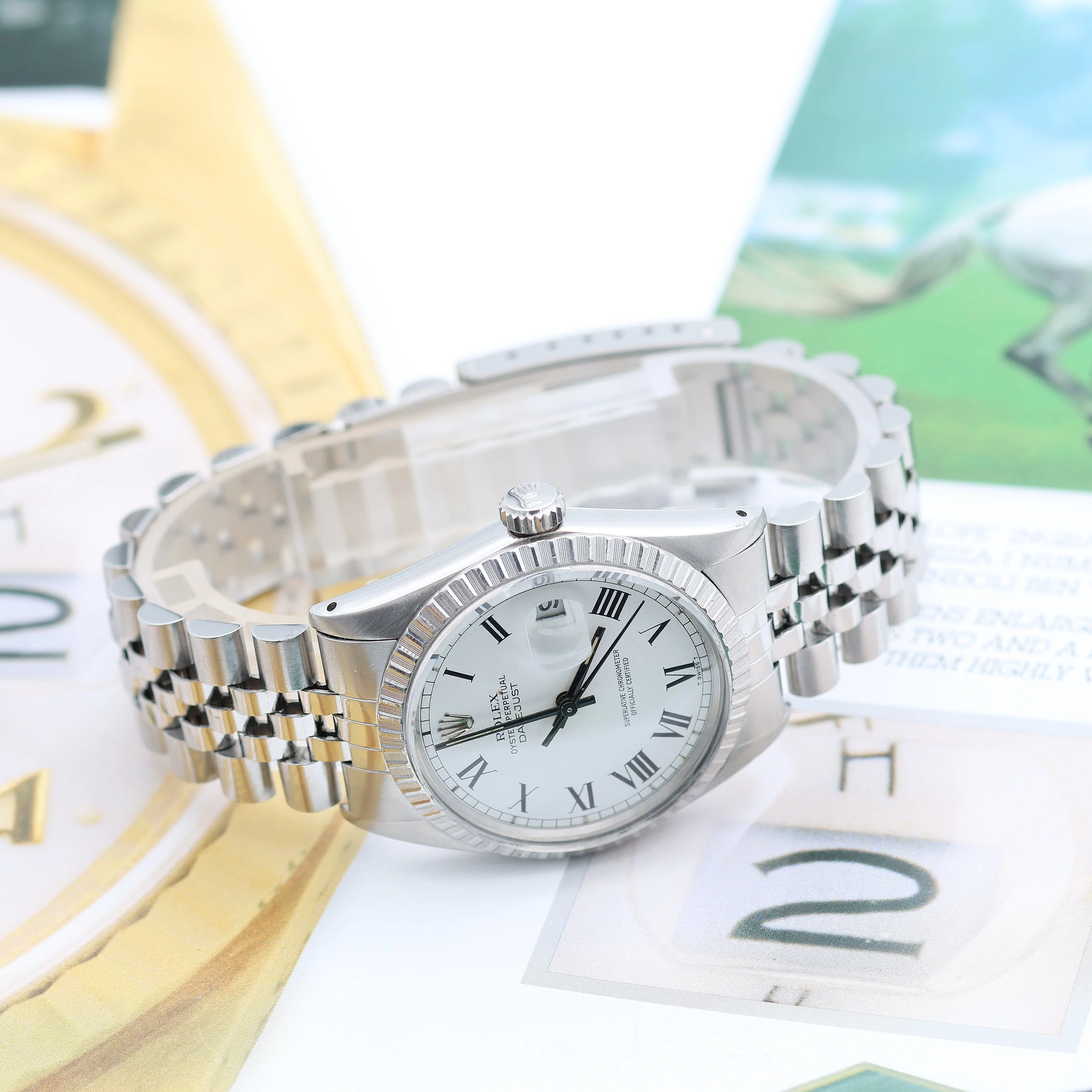 Rolex Datejust ref. 16030 - Jubilee Bracelet - White Buckley Dial - Image 5