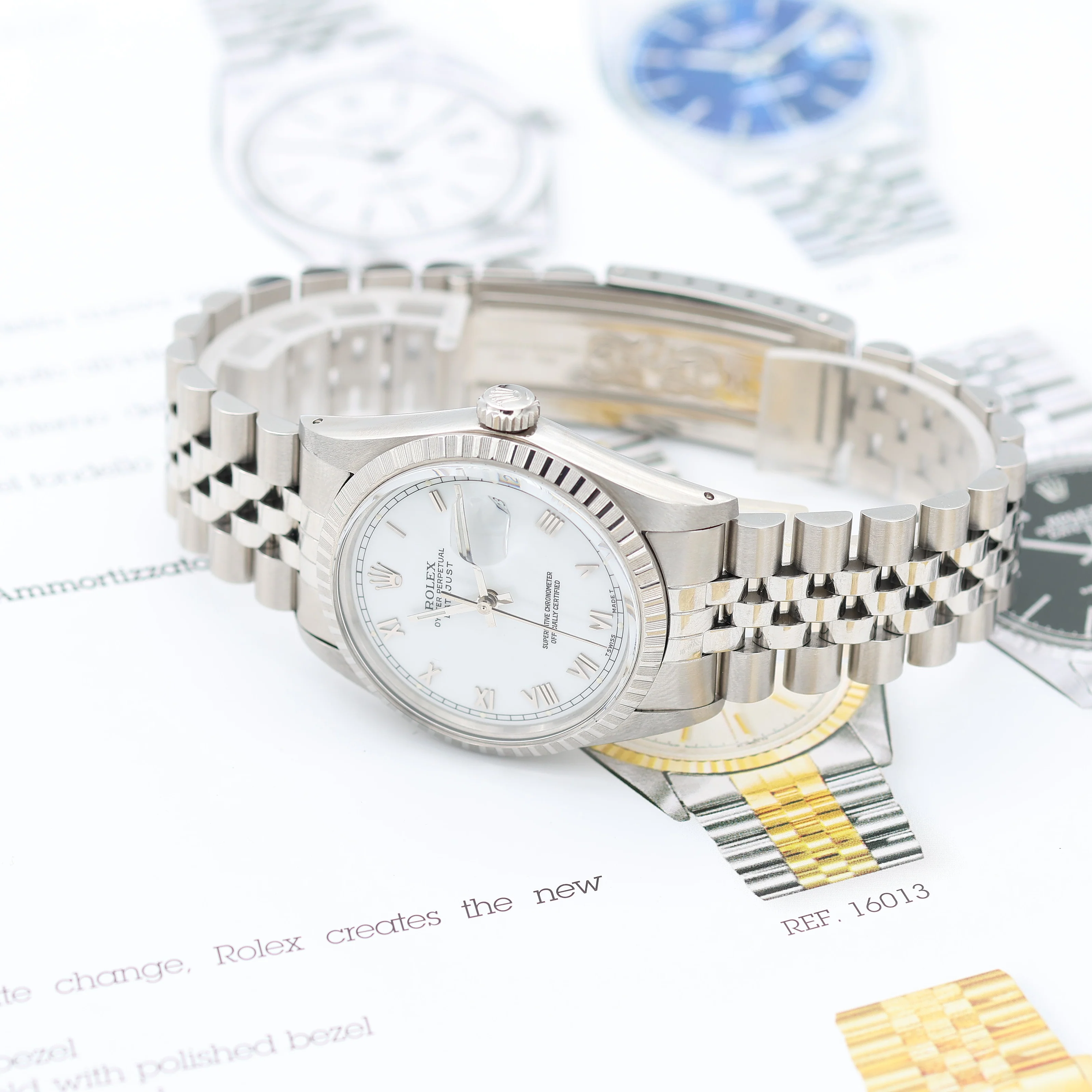 Rolex Datejust ref. 16030 - Jubilee Bracelet - White Roman Dial - Image 3
