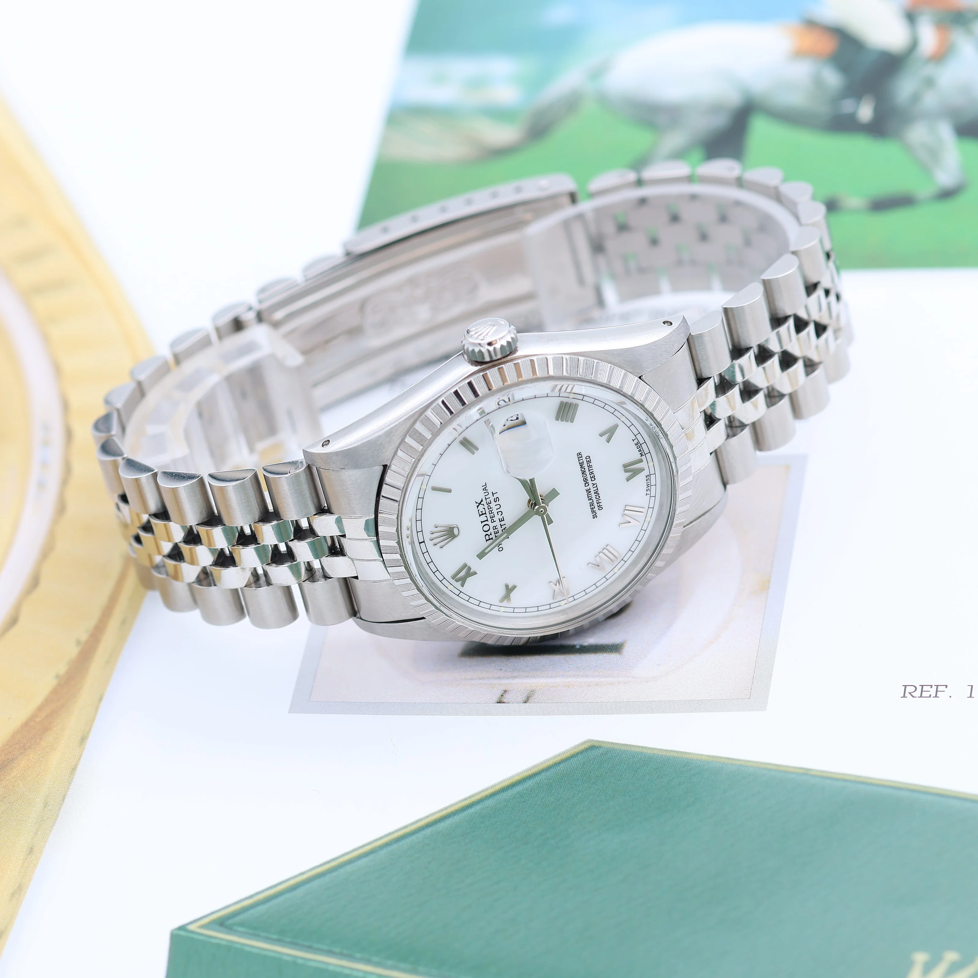 Rolex Datejust ref. 16030 - Jubilee Bracelet - White Roman Dial - Image 4