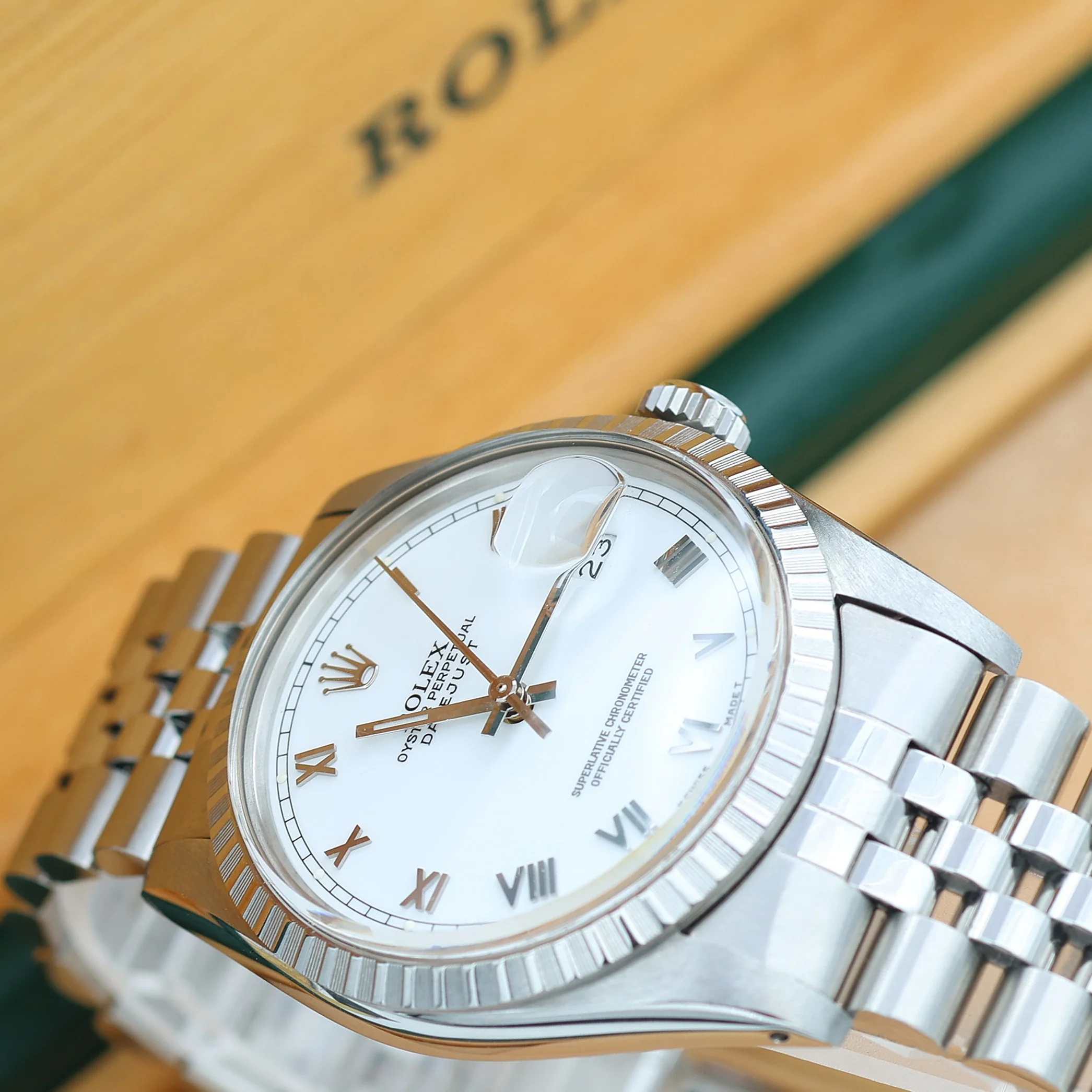 Rolex Datejust ref. 16030 - Jubilee Bracelet - White Roman Dial - Image 5