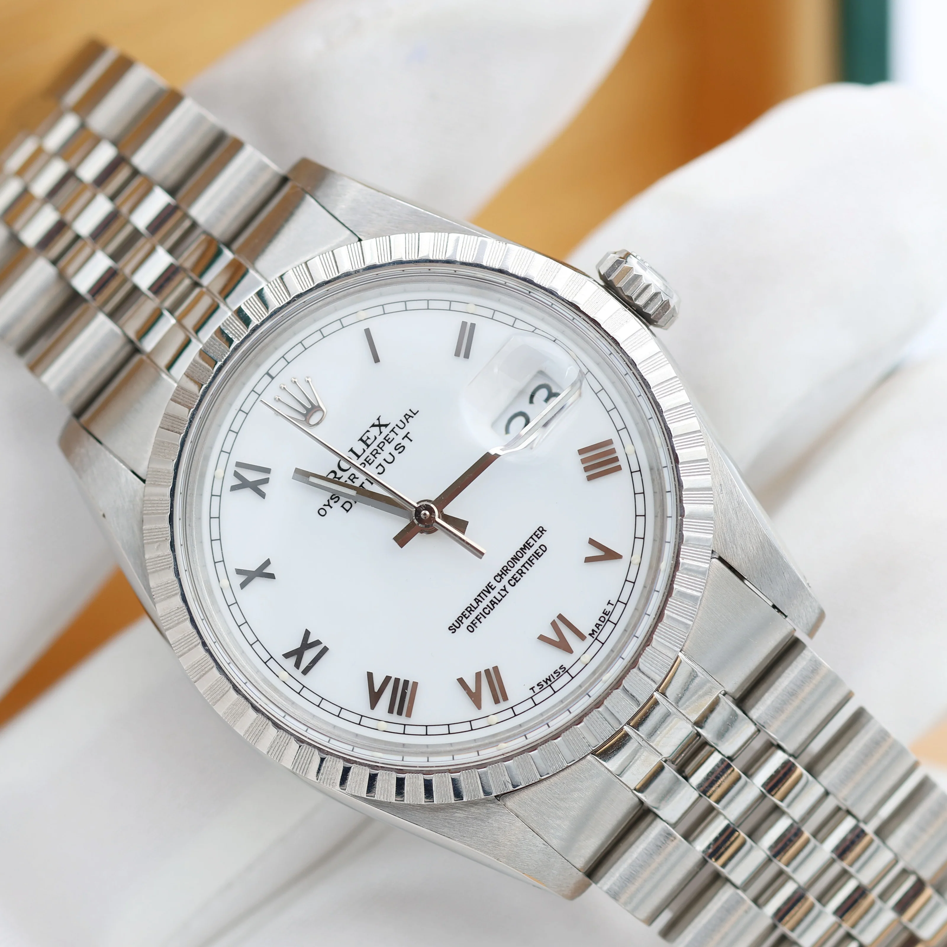 Rolex Datejust ref. 16030 - Jubilee Bracelet - White Roman Dial - Image 6