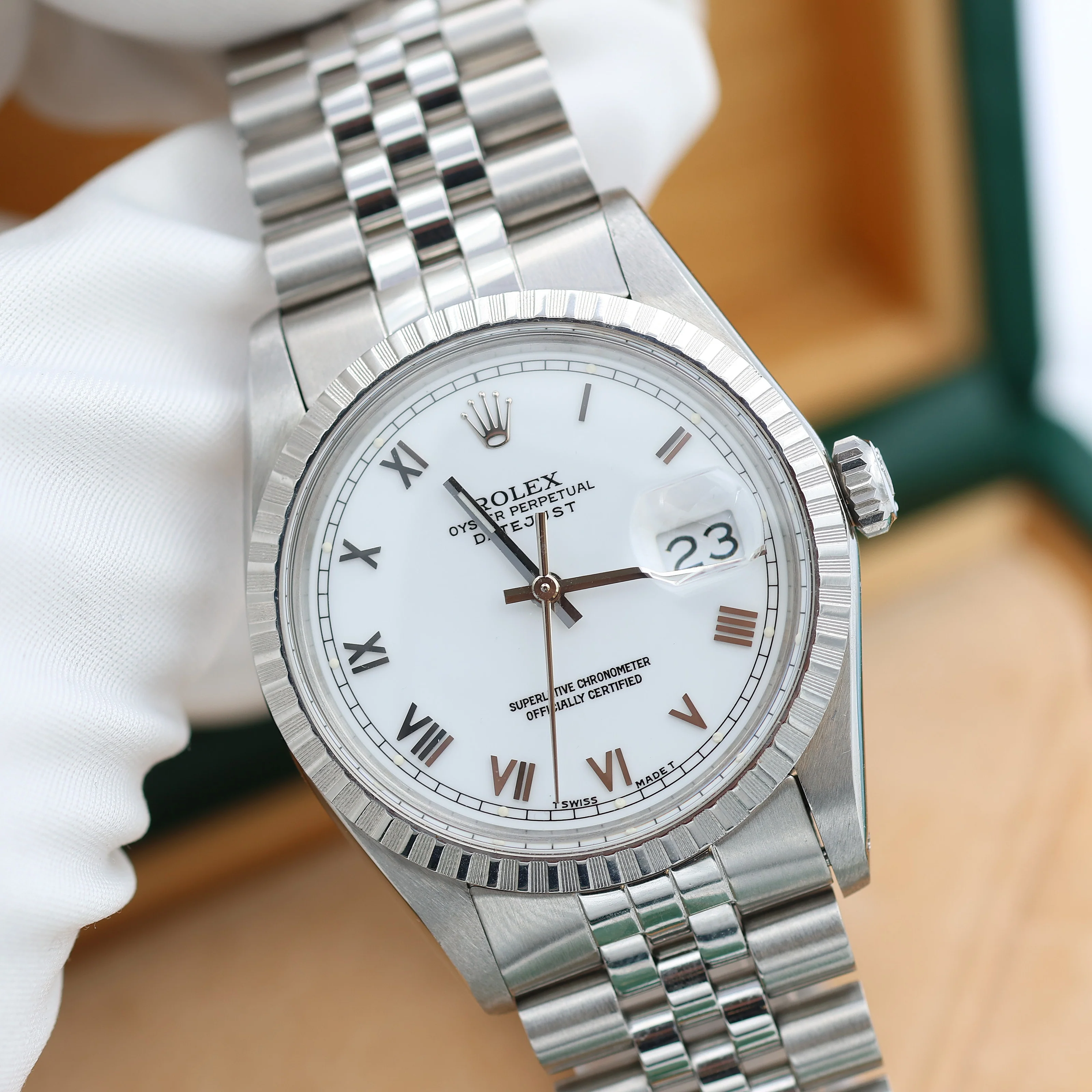 Rolex Datejust ref. 16030 - Jubilee Bracelet - White Roman Dial - Image 7