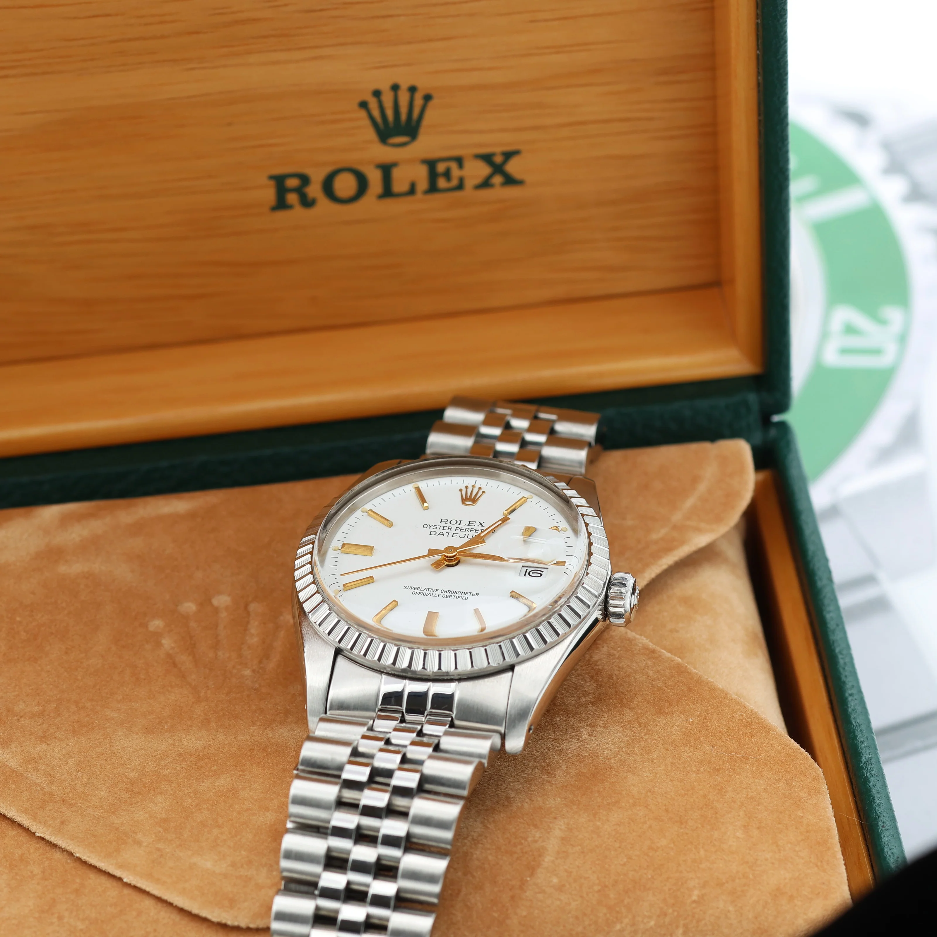 Rolex Datejust ref. 16030 White Dial with Golden indexes- Jubilee - Image 3