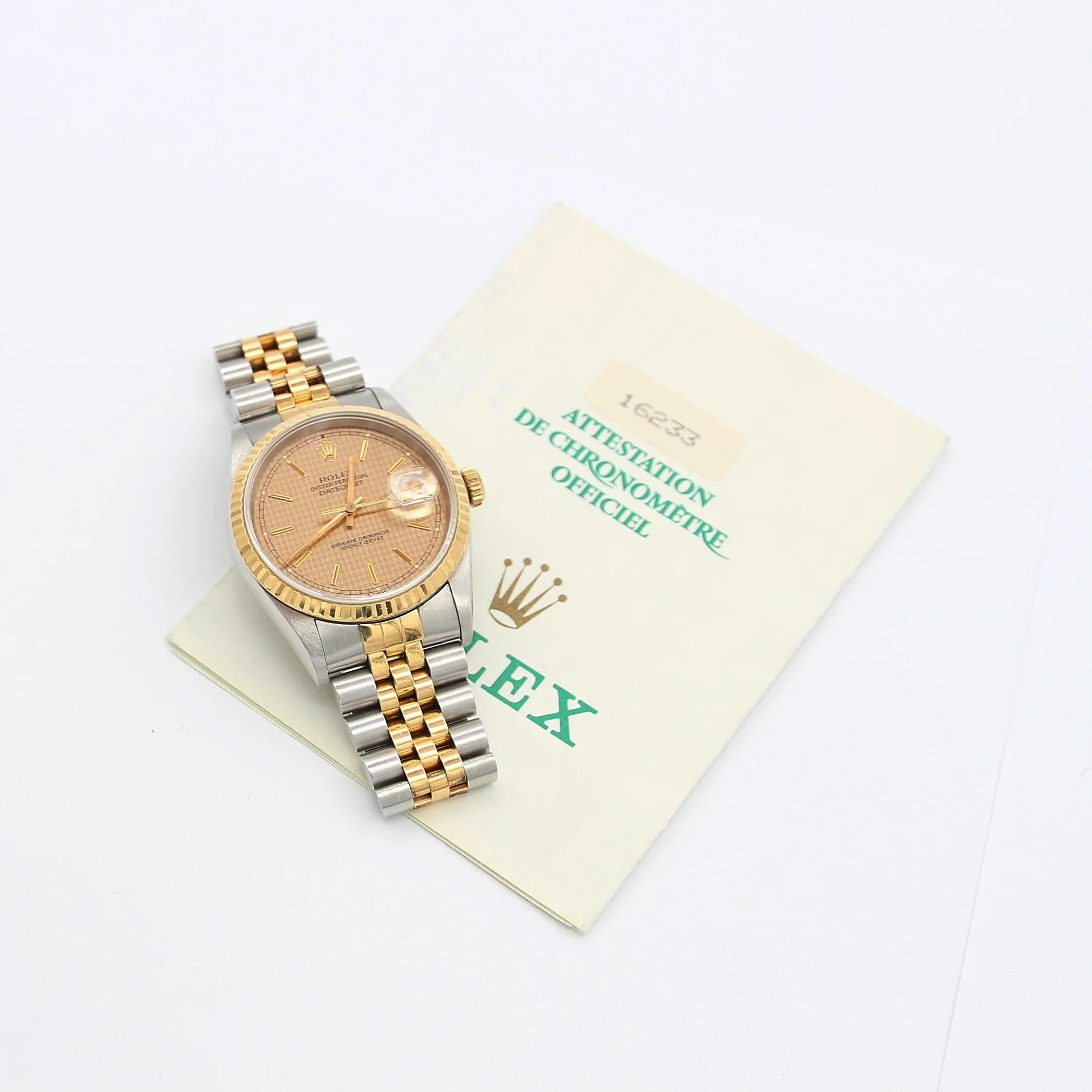 Rolex Datejust ref. 16233 Houndstooth Dial - Full set - Image 4