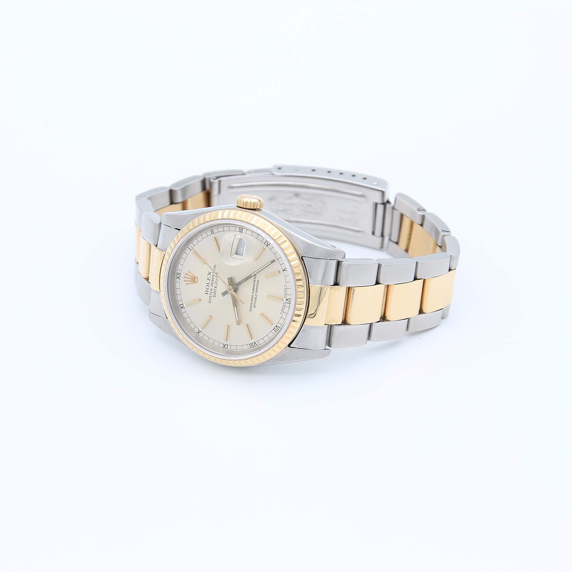 Rolex Datejust ref. 16233 Steel & 18K Gold Silver Dial - Image 6