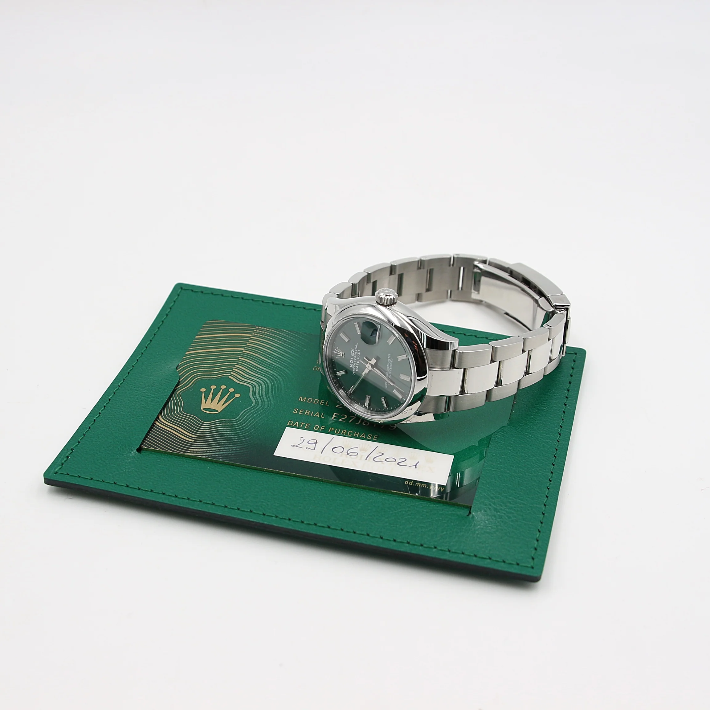 Rolex Datejust 31 ref. 278240 Green dial - Oyster bracelet - Full set - Image 3