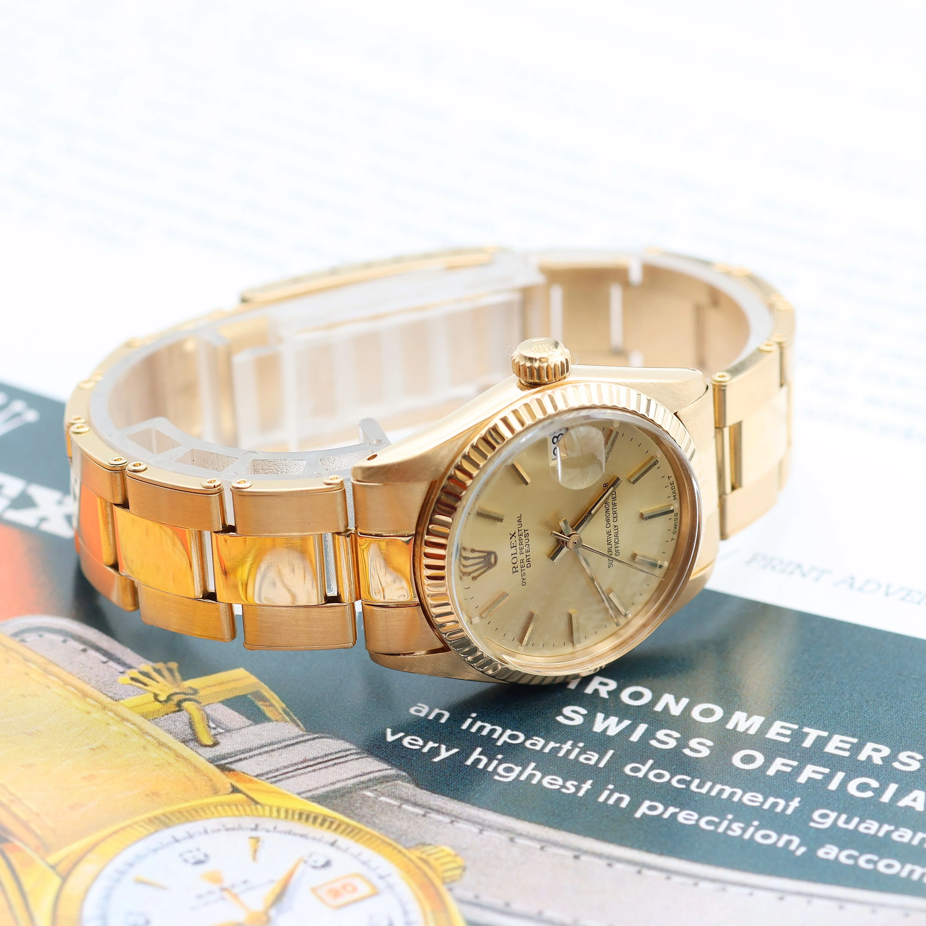 Rolex Datejust ref. 6827- 31mm - Champagne Dial Oyster Bracelet - Image 10