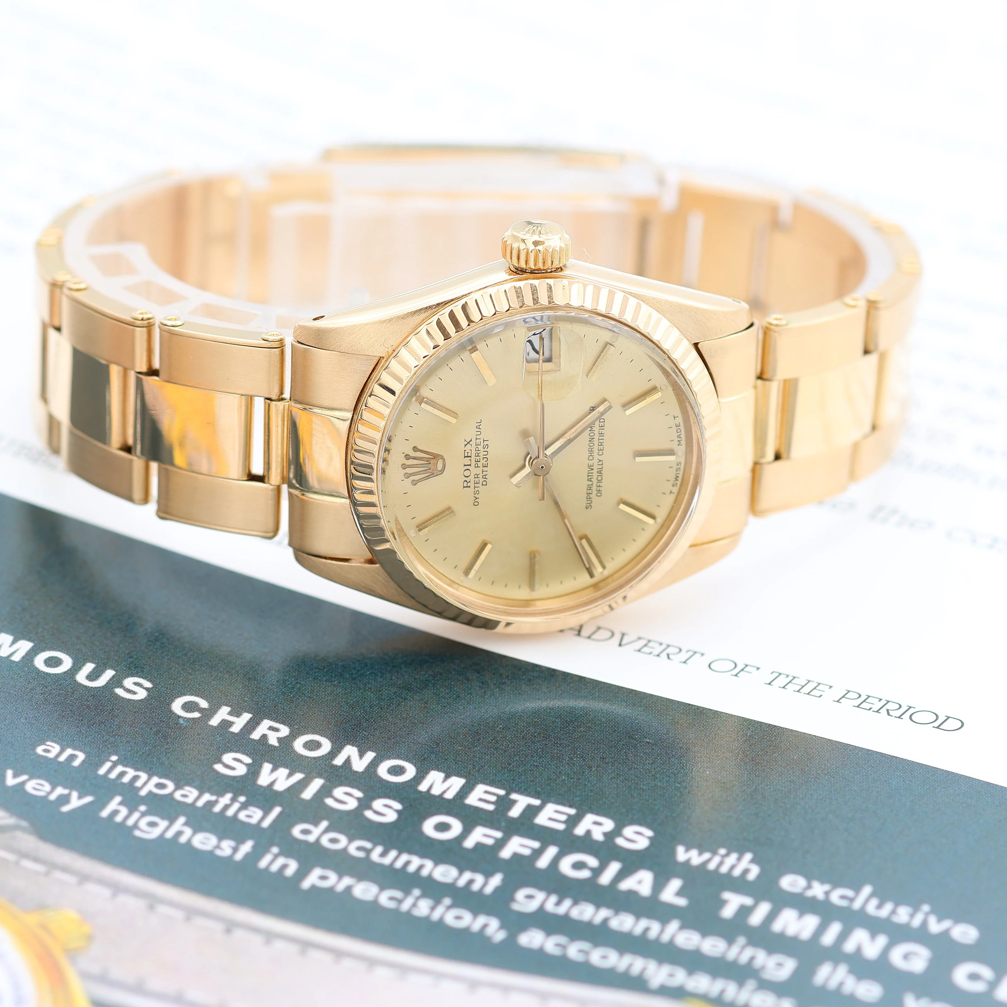Rolex Datejust ref. 6827- 31mm - Champagne Dial Oyster Bracelet - Image 11
