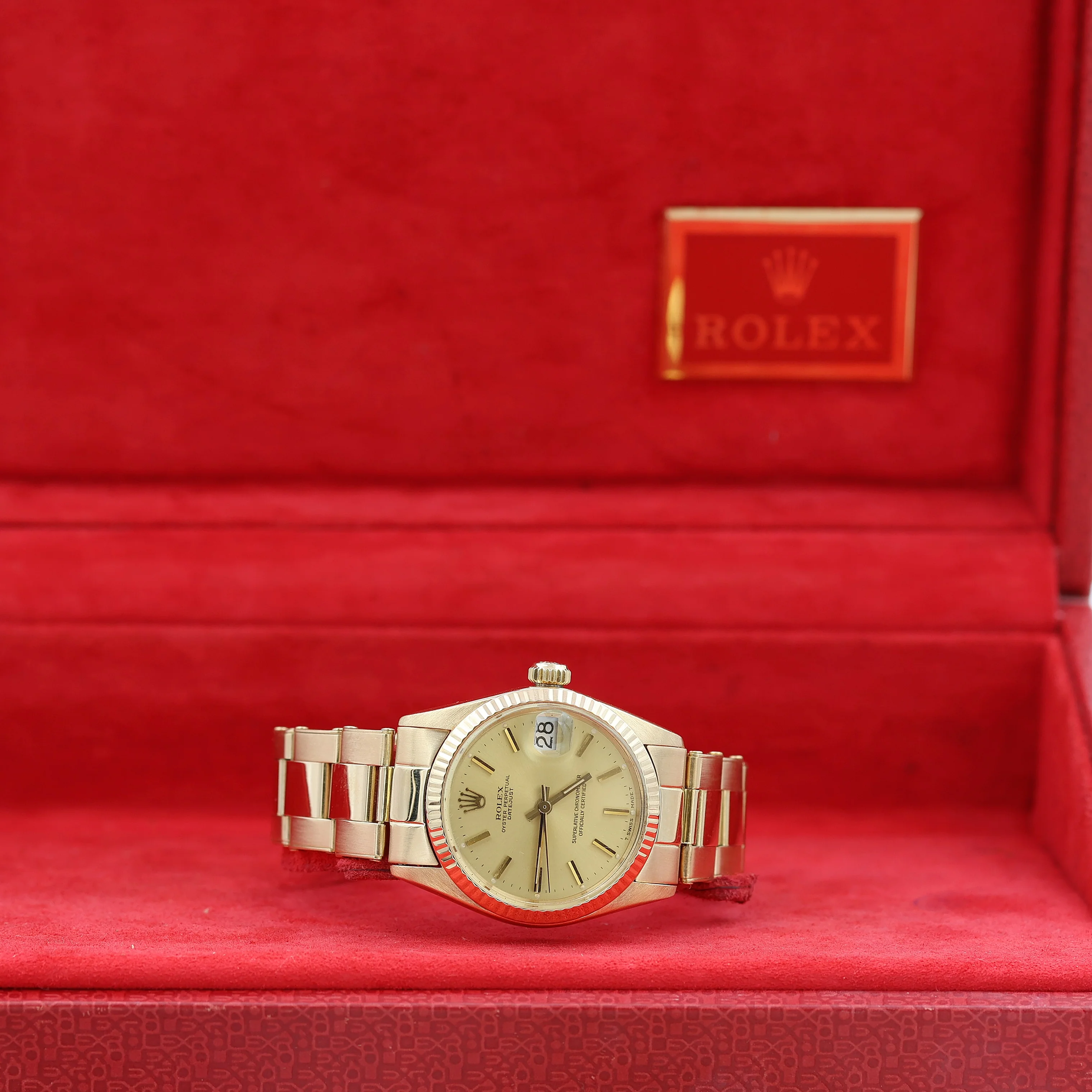 Rolex Datejust ref. 6827- 31mm - Champagne Dial Oyster Bracelet - Image 4