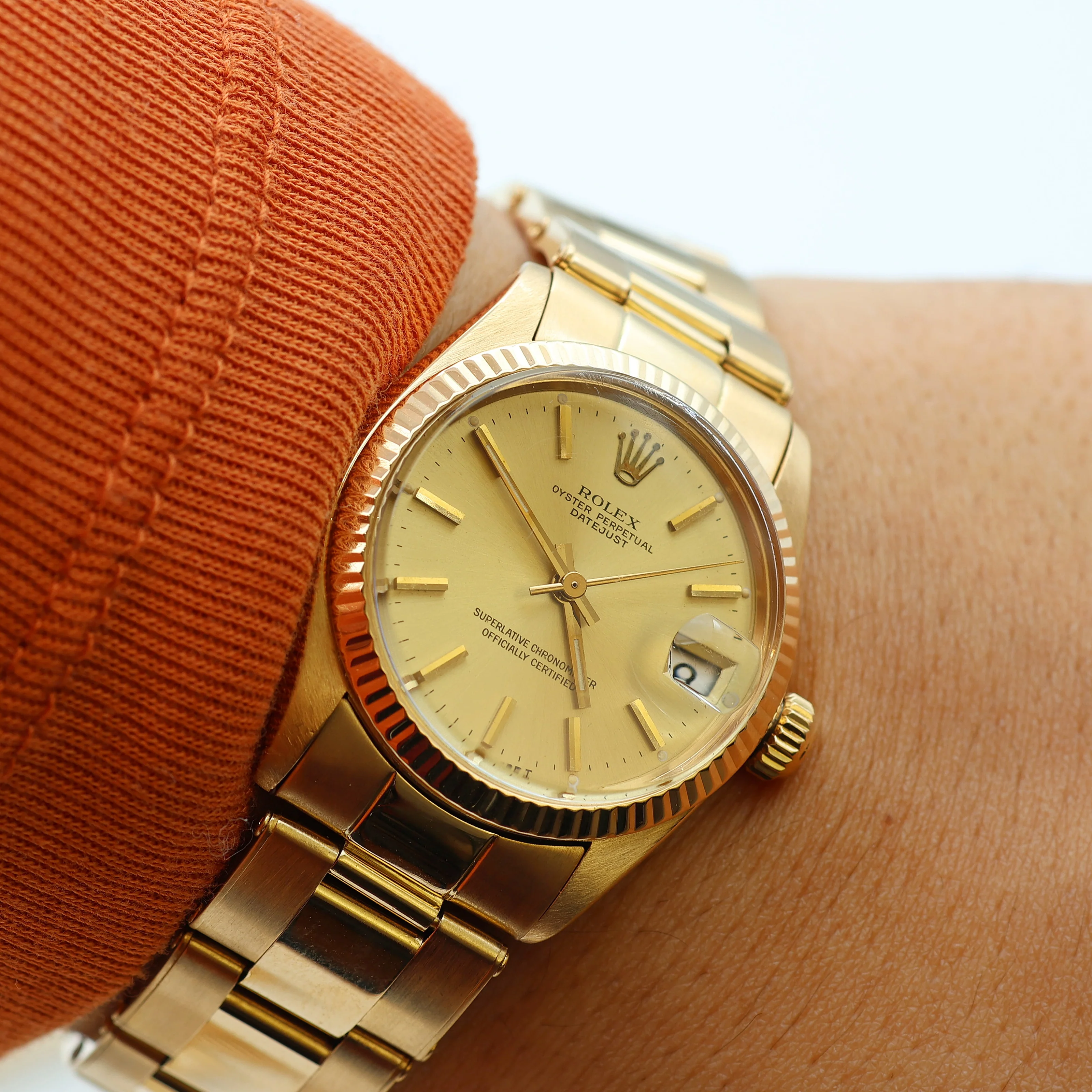 Rolex Datejust ref. 6827- 31mm - Champagne Dial Oyster Bracelet - Image 6