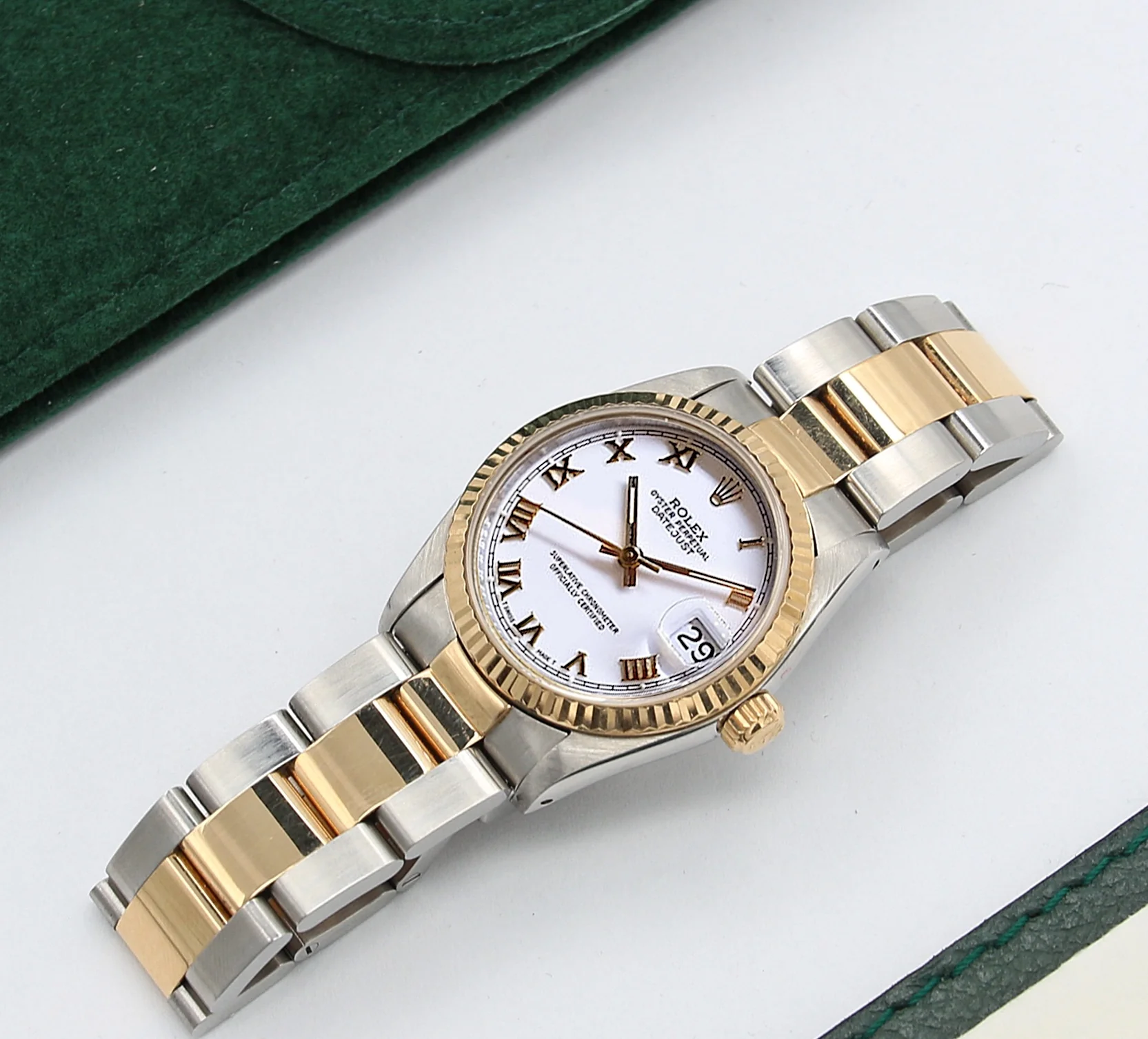 Rolex Datejust ref. 68273 White Roman Dial - Oyster Bracelet - Image 2