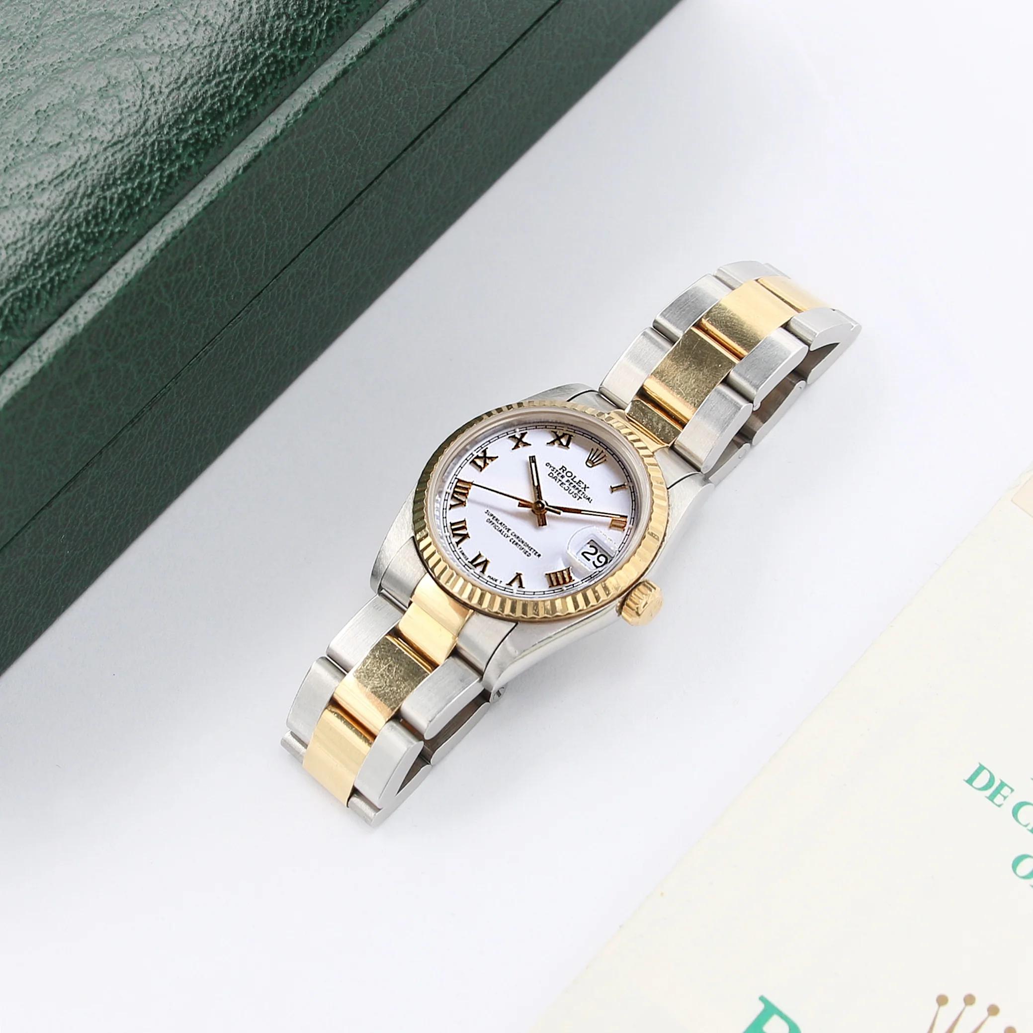 Rolex Datejust ref. 68273 White Roman Dial - Oyster Bracelet - Image 3