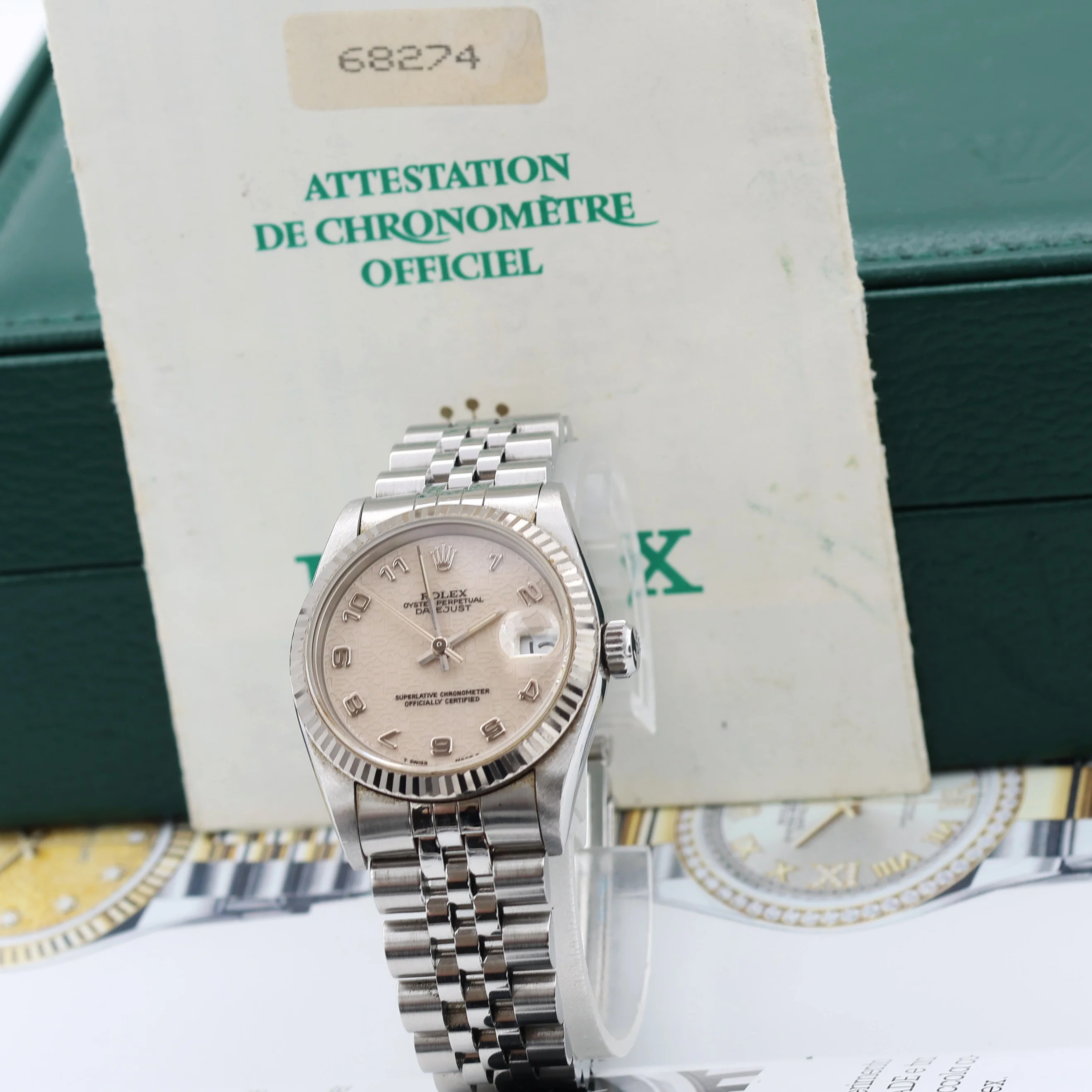Rolex Datejust ref. 68274 Millennary Cream Dial - Jubilee Bracelet - Full Set - Image 3