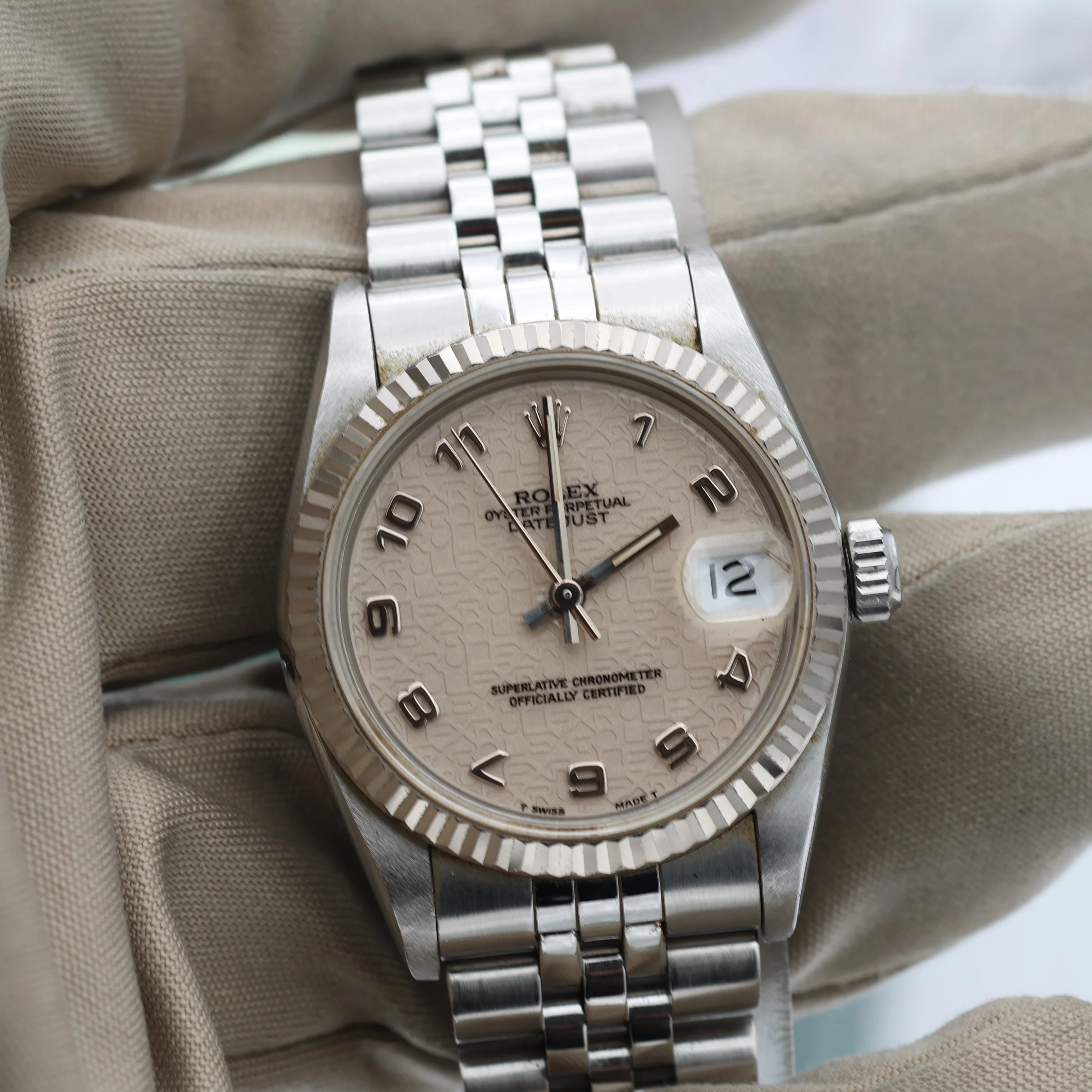 Rolex Datejust ref. 68274 Millennary Cream Dial - Jubilee Bracelet - Full Set - Image 9