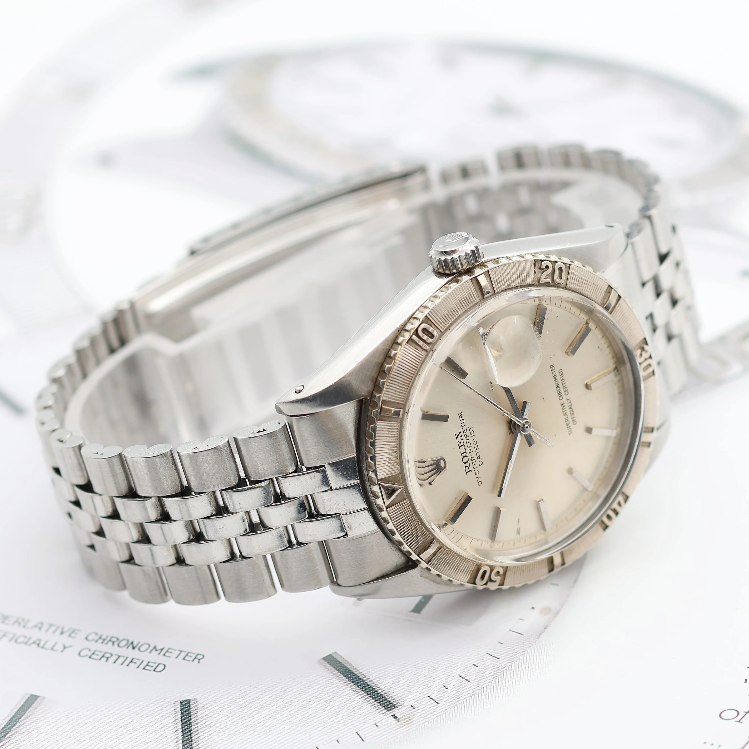 Rolex Datejust Turn-O-Graph ref. 1625 Silver Dial - Jubilee Bracelet - Image 6