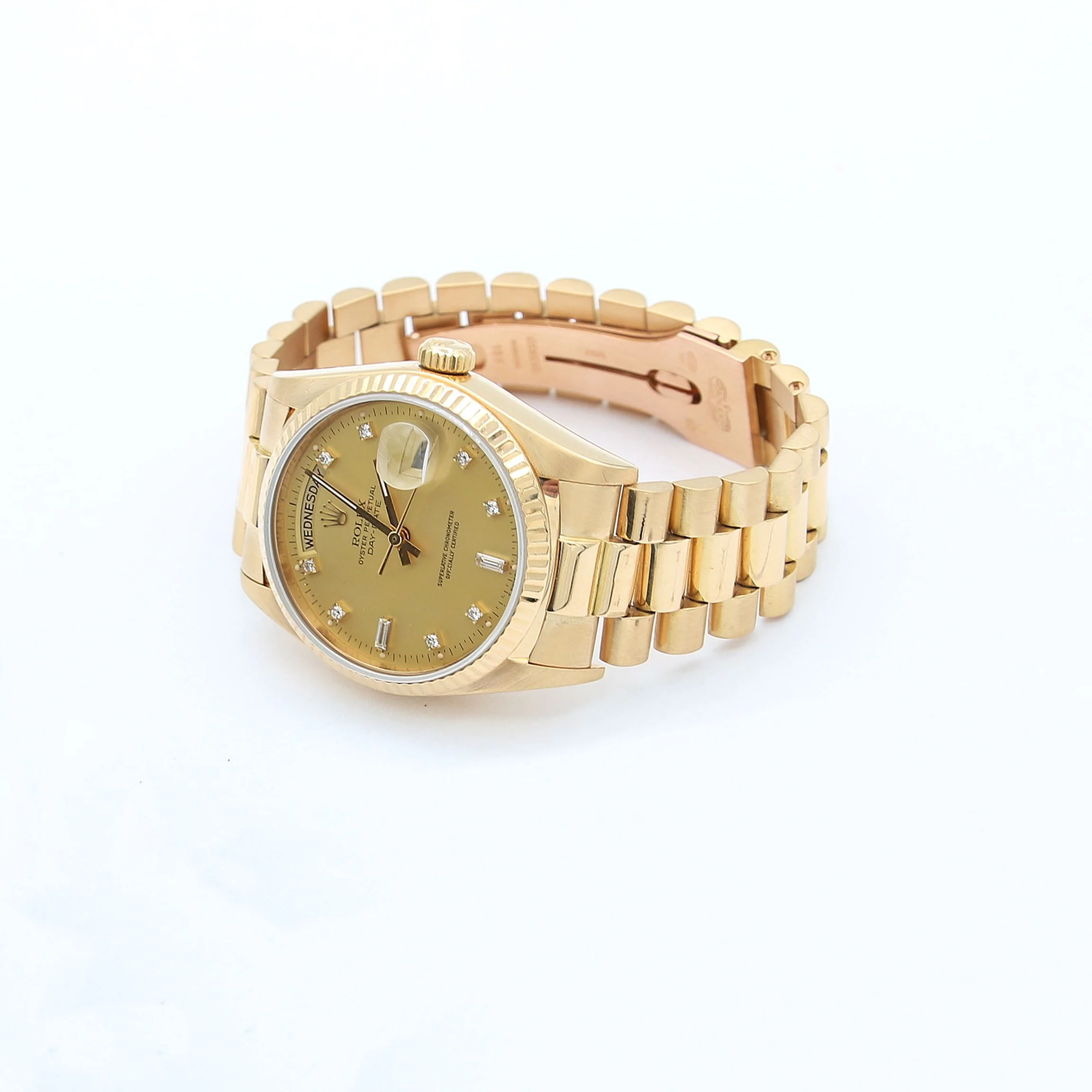Rolex Day-Date 36 ref. 18038 - Champagne Diamonds dial -  Full Set - Image 5