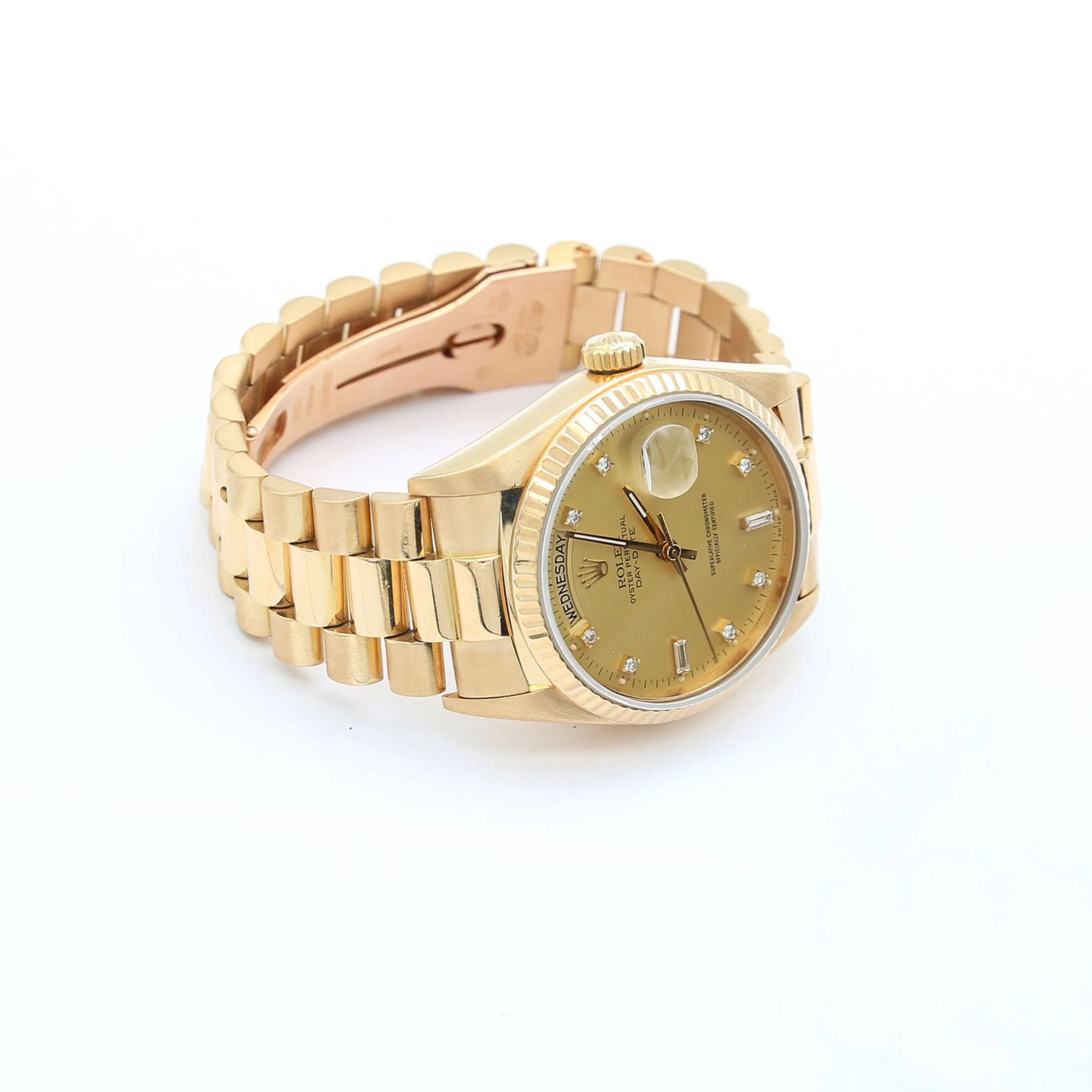 Rolex Day-Date 36 ref. 18038 - Champagne Diamonds dial -  Full Set - Image 6