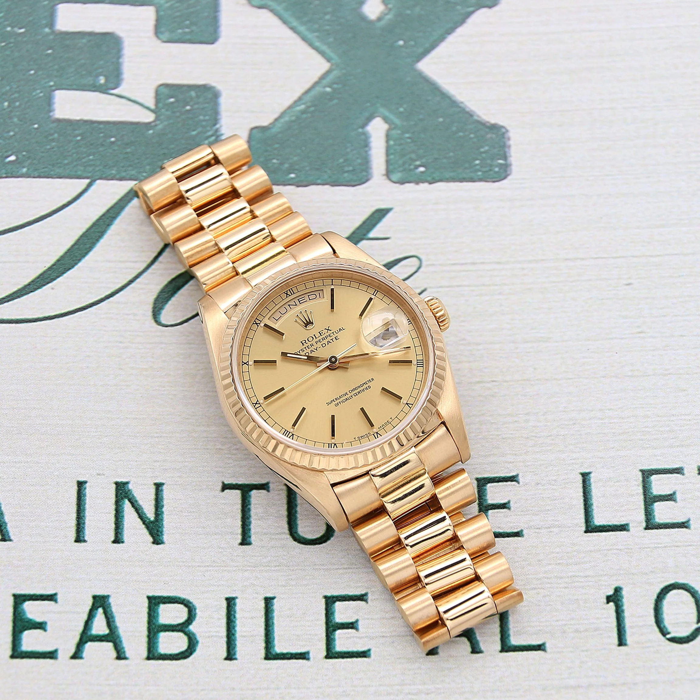 Rolex Day-Date 36 ref. 18238 - Champagne Dial President bracelet - Image 5