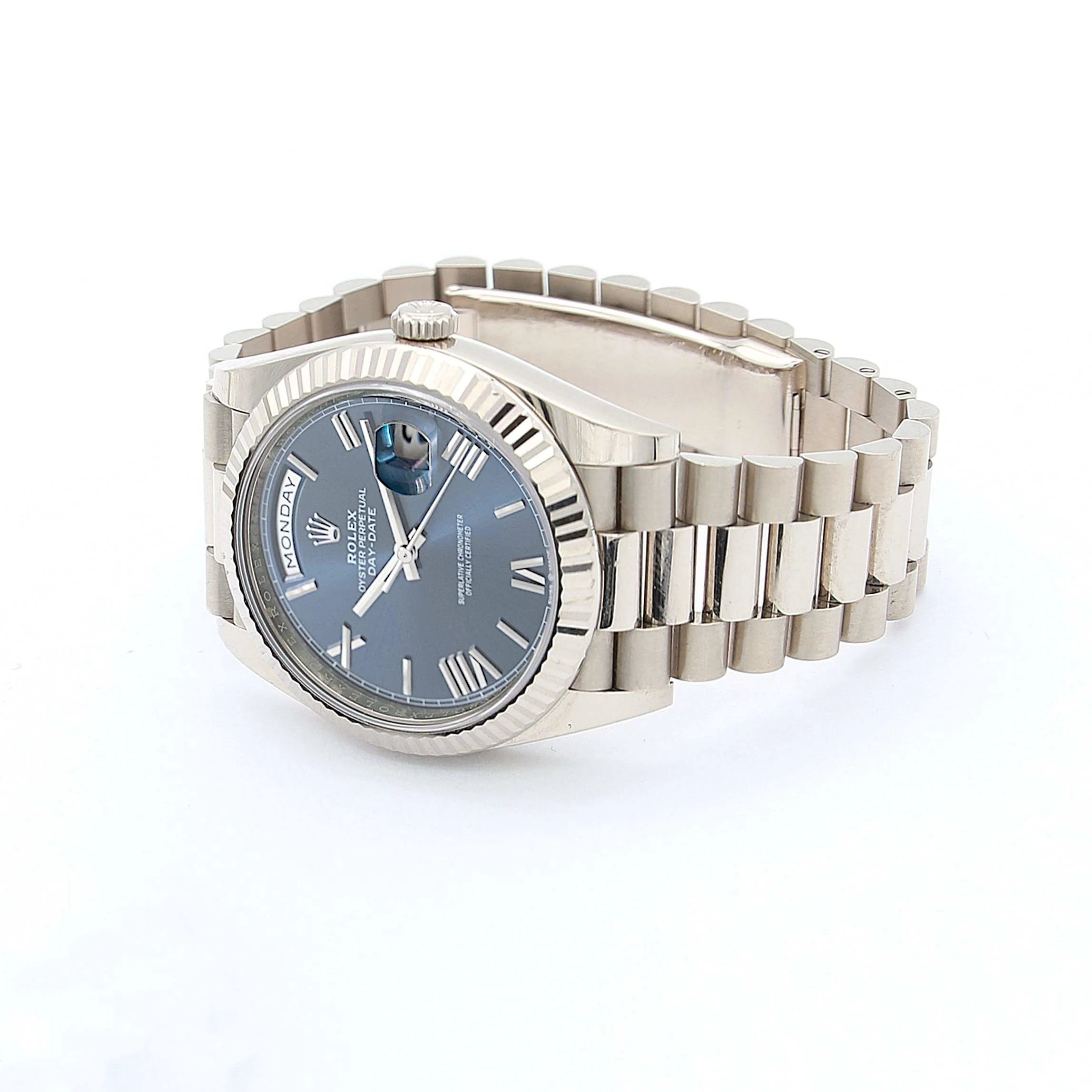 Rolex Day-Date 40 ref. 228239 - Blue Roman Dial - Full Set - Image 4