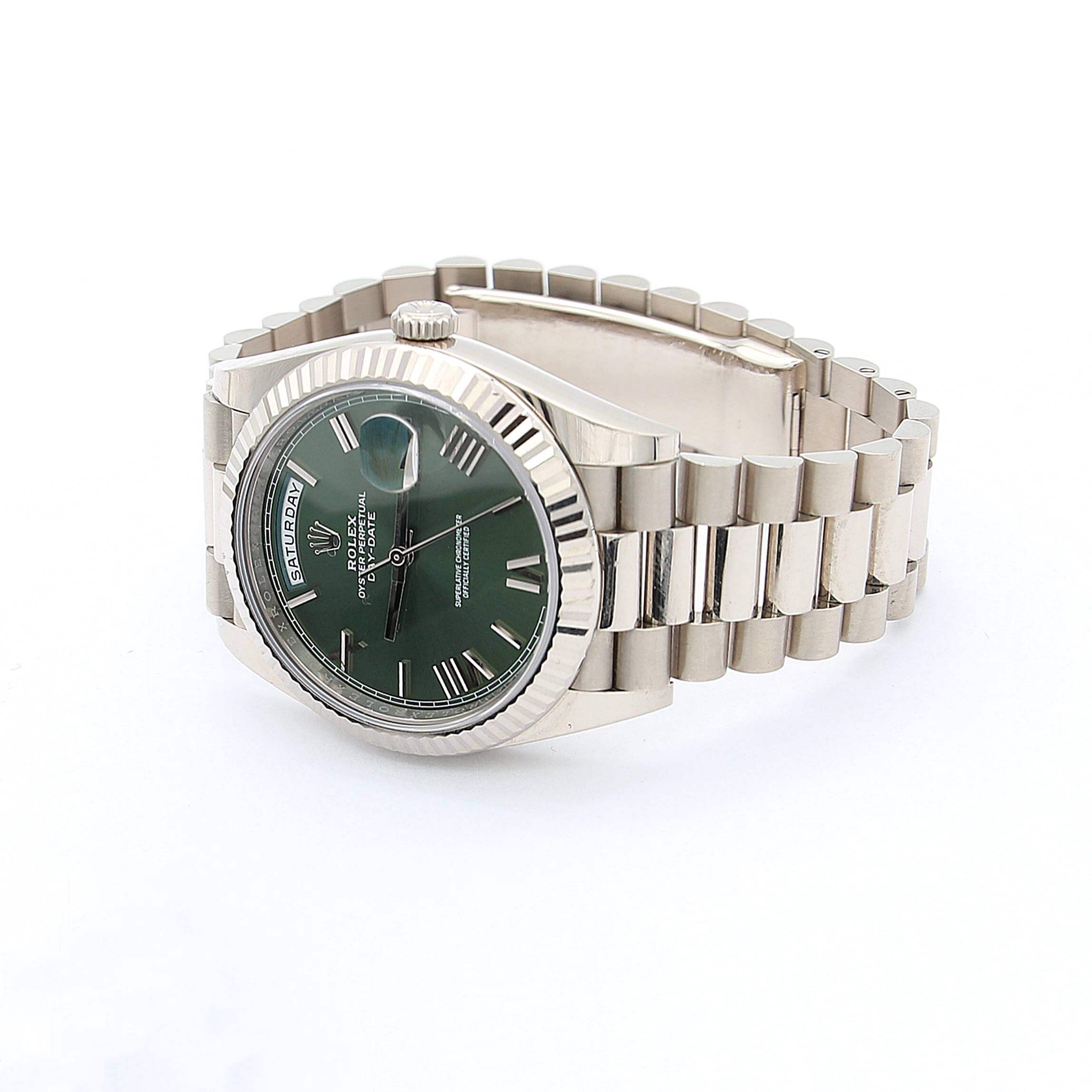 Rolex Day-Date 40 ref. 228239 - Green Roman Dial - Full Set - Image 6